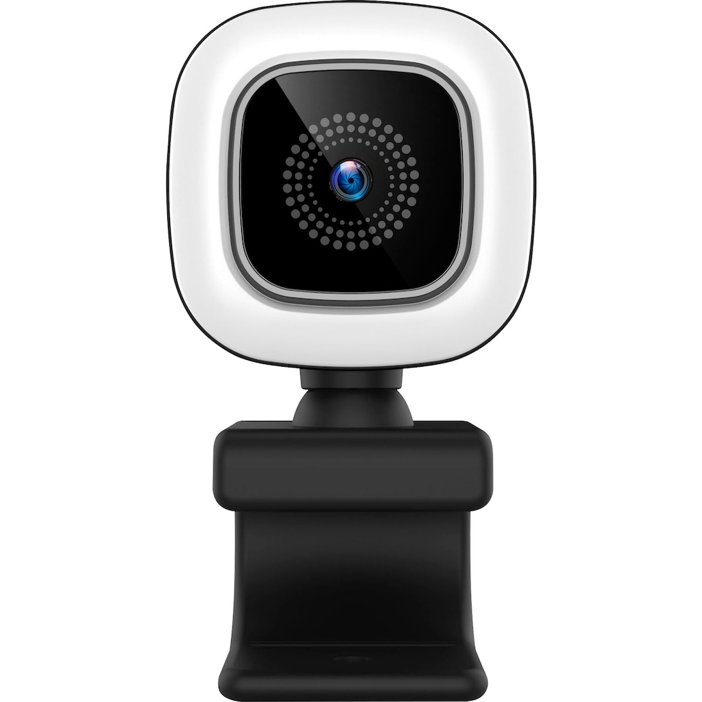 Hyrican Webcam »HYRICAN ST-CAM554 UHD Webcam 3840x2160 Pixel mit Ringlicht 12MP«, 4K Ultra HD