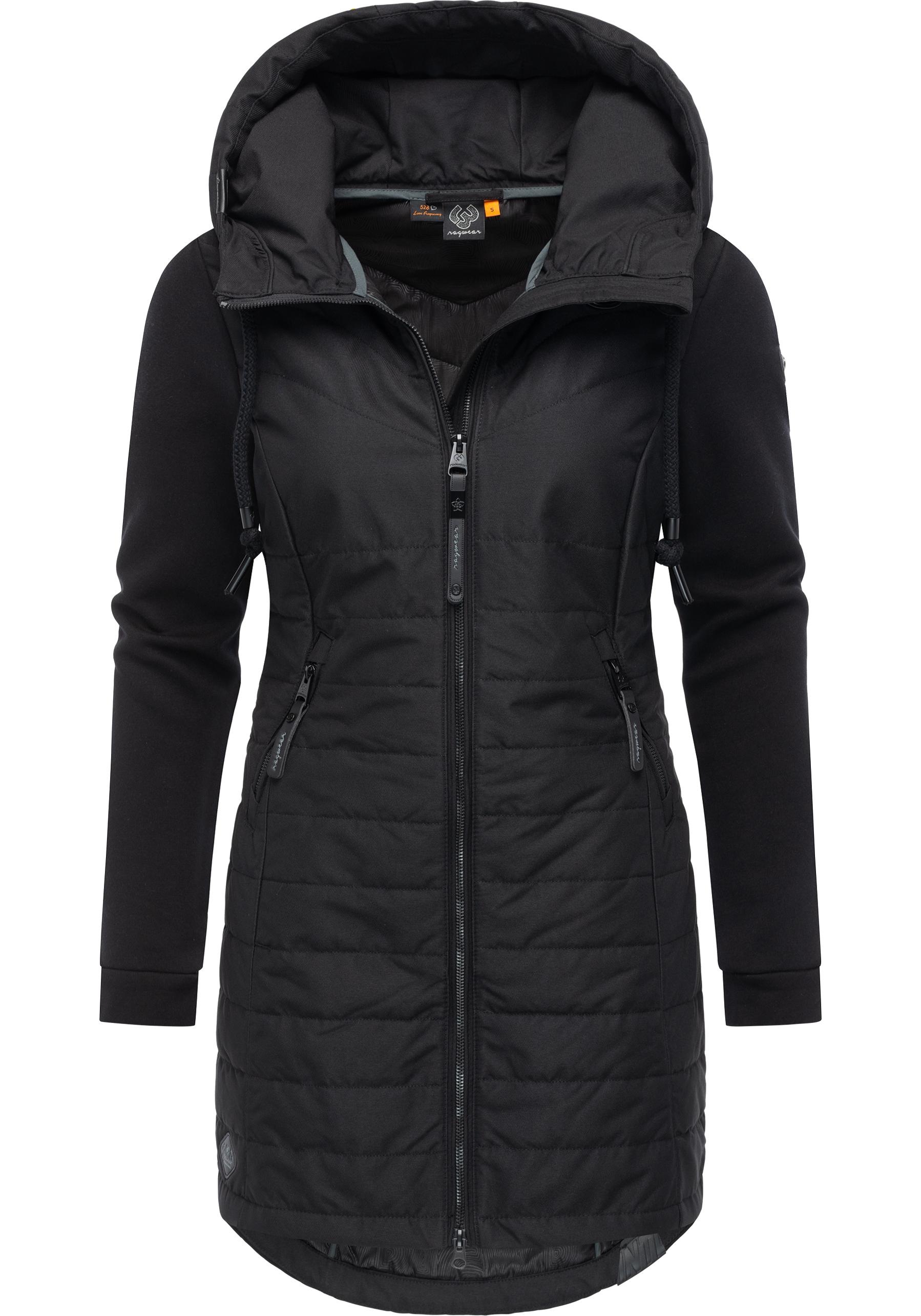 Ragwear Steppmantel "Lucinda Long", Mantel aus modernem Materialmix mit Kap günstig online kaufen