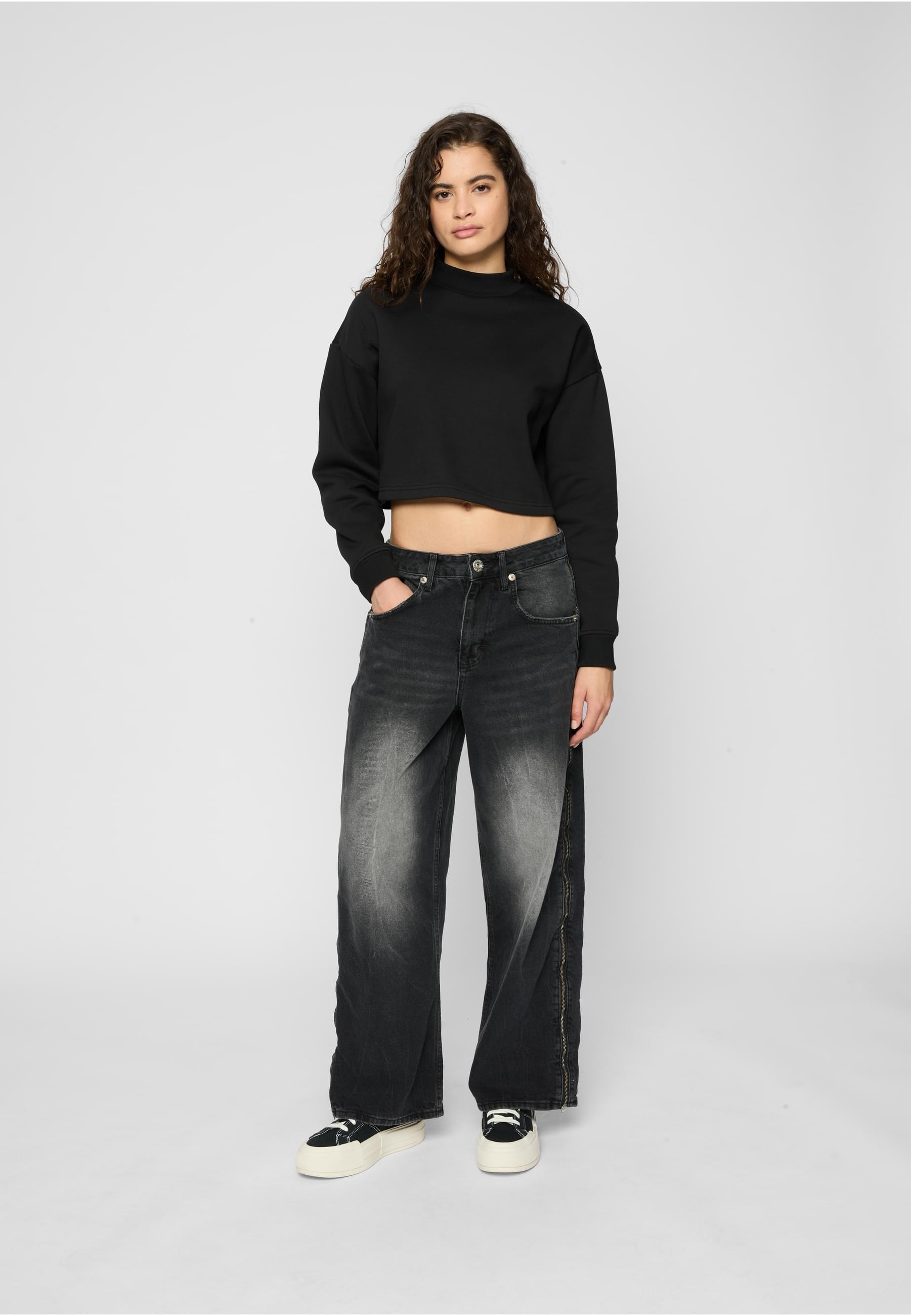 URBAN CLASSICS Sweatshirt »Urban Classics Damen«, (1 tlg.)