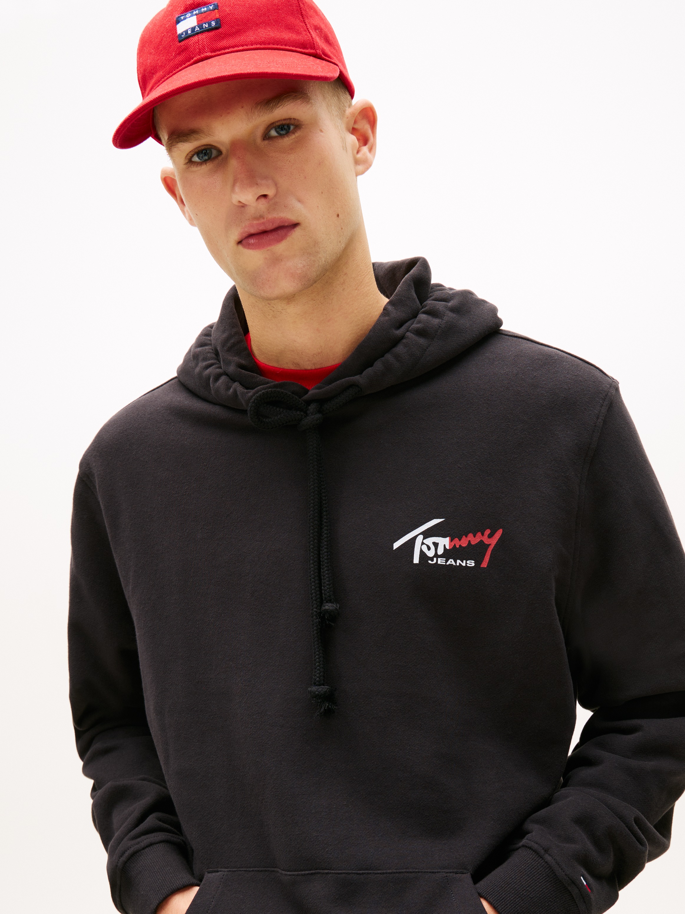 Tommy Jeans Kapuzensweatshirt "TJM REGULAR ENTRY SIGN", Regular fit mit Kap günstig online kaufen
