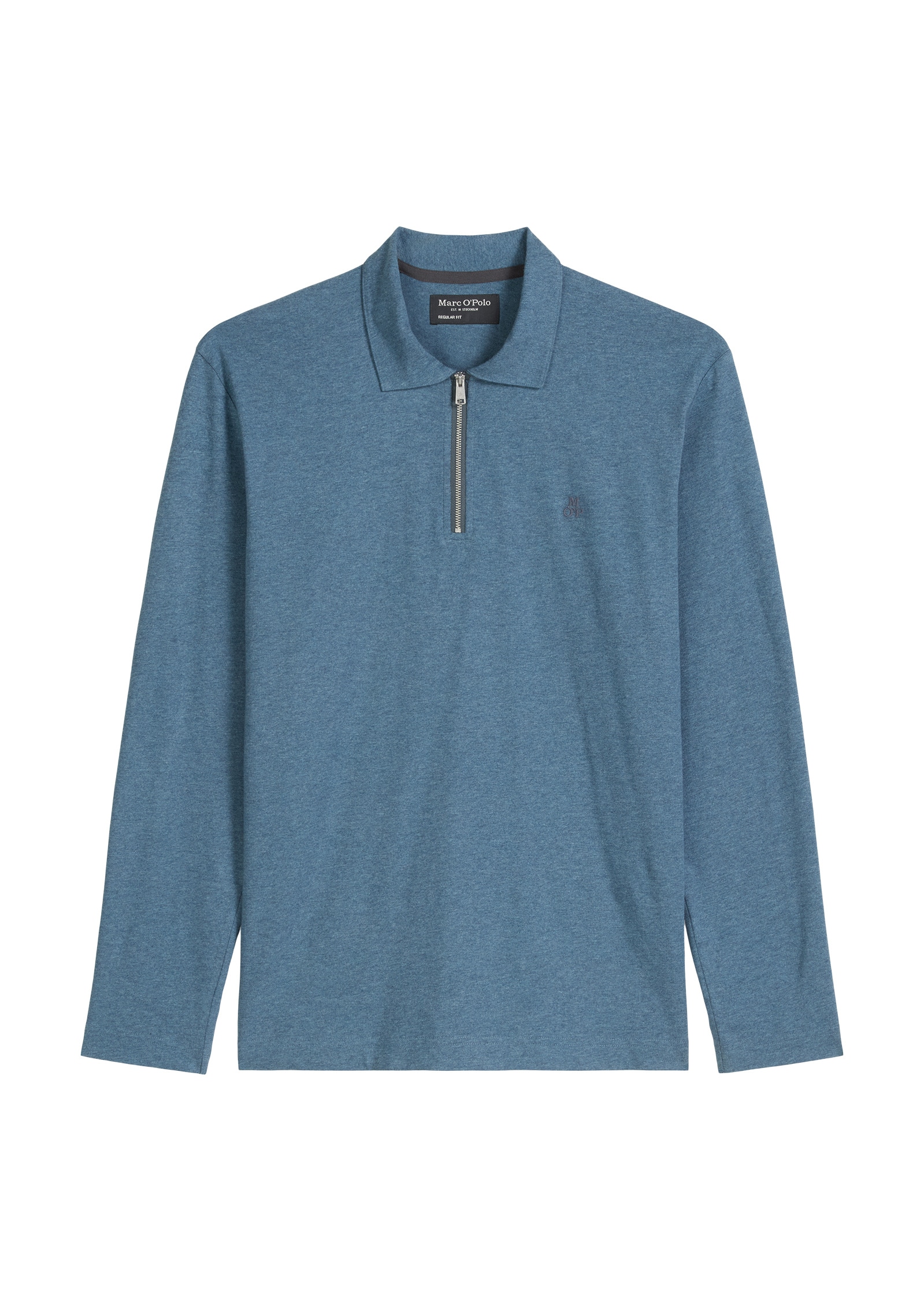 Marc O'Polo Langarm-Poloshirt »aus reiner Bio-Baumwolle«