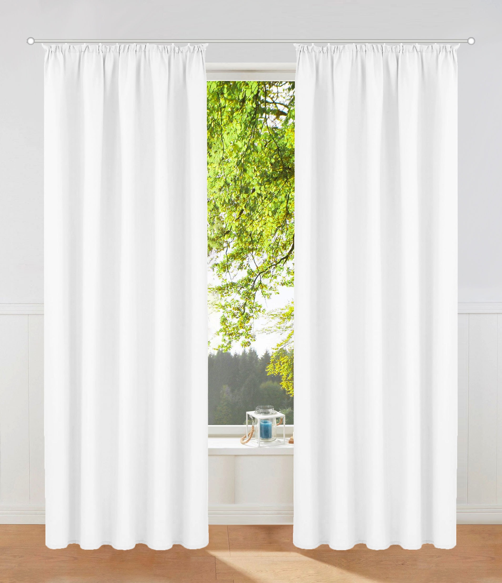 my home Vorhang "Raja" Ösen 2 Stk. tlg. 2er-Set, Bestseller, einfarbig, mod günstig online kaufen