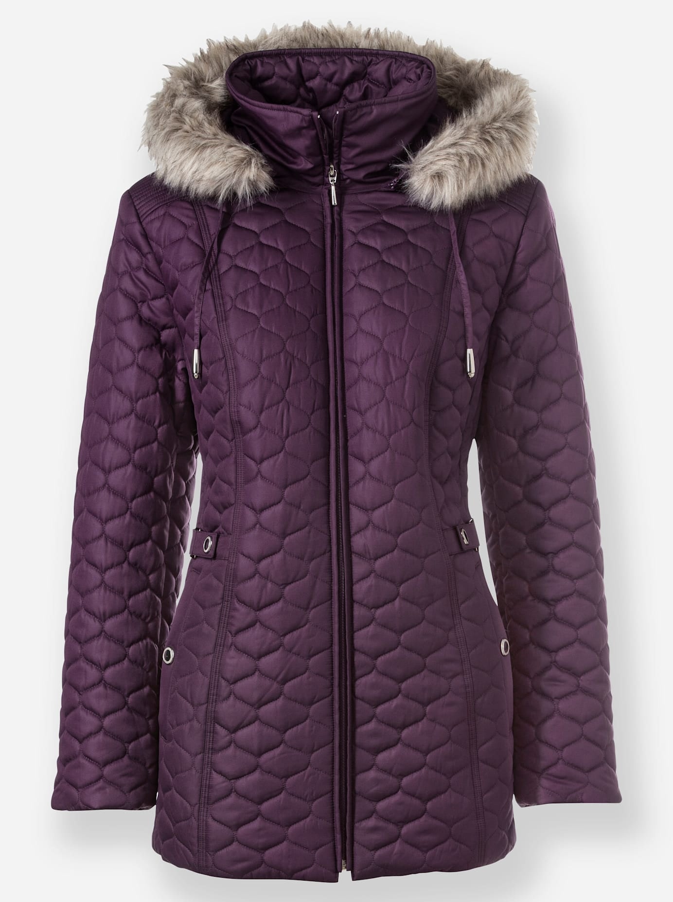 Classic Steppjacke, mit Kapuze