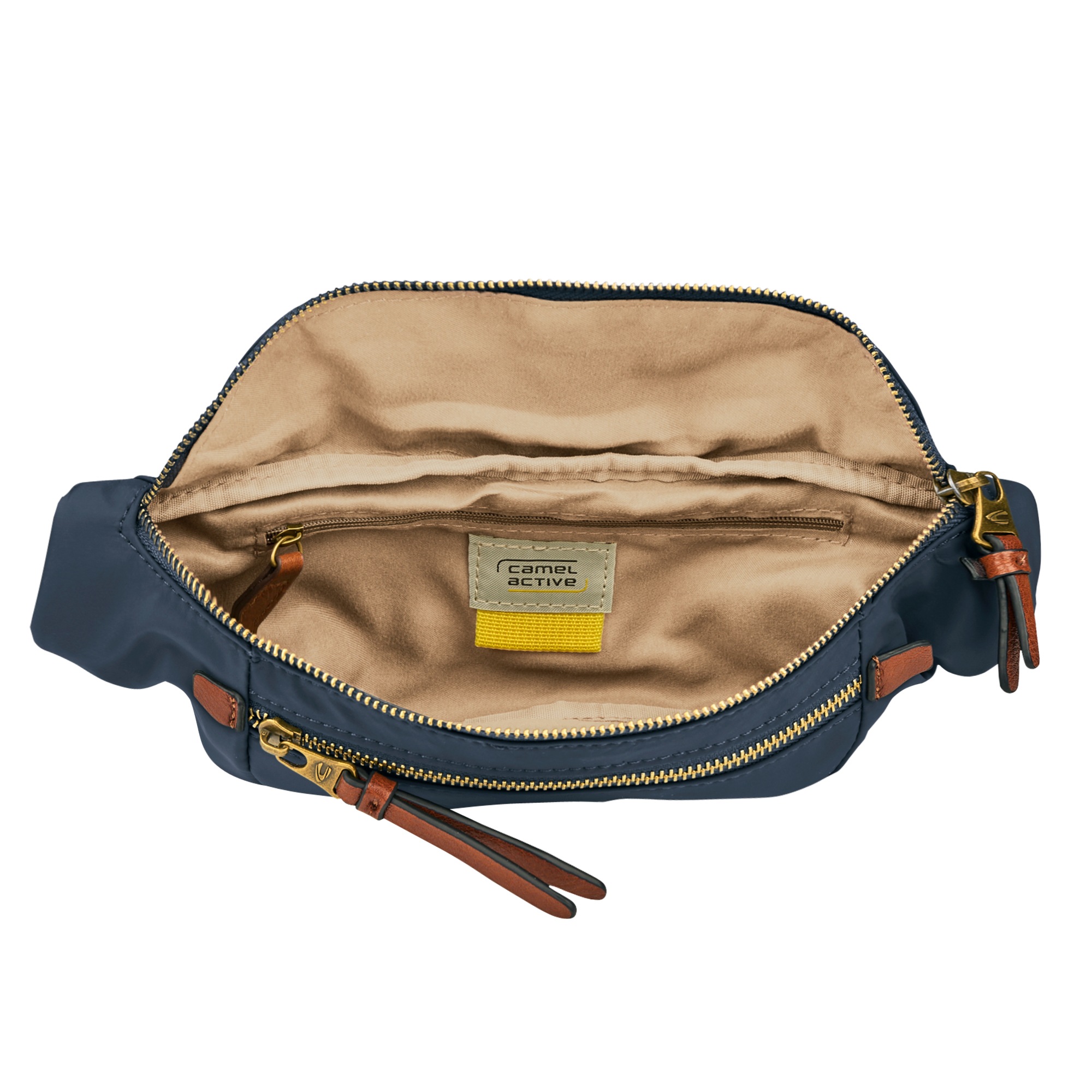 camel active Bauchtasche »Bari«, aus hochwertigem matten Nylon mit gestreiftem Gewebeband