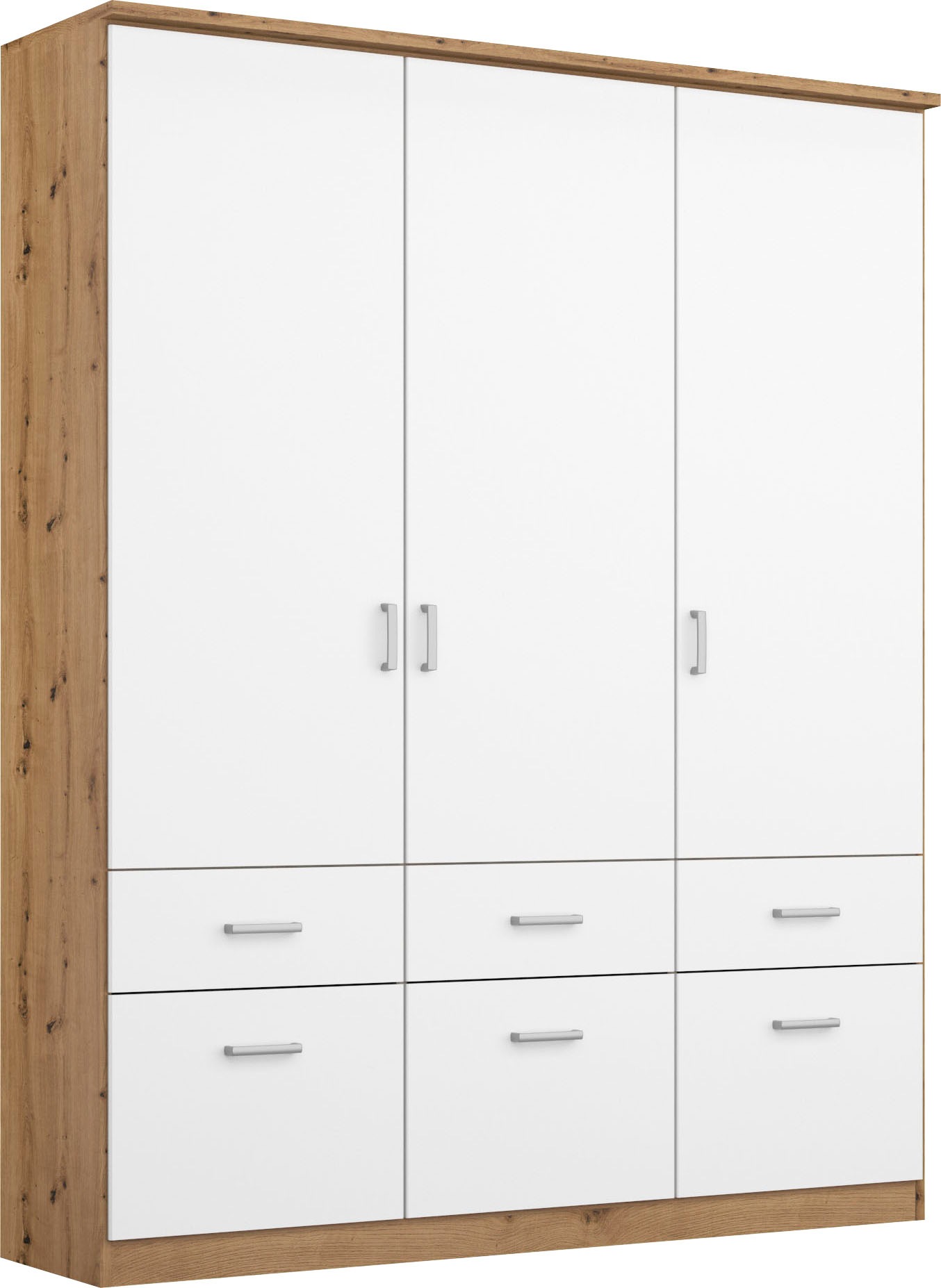 rauch Kleiderschrank "Kleiderschrank Schrank Garderobe deckenhoher Schrank BREMEN" optional mit Spiegel, Breiten: 91/136/181 cm, Höhe: 199 cm, in vielen Farbvariationen, inkl. Kranzblende MADE IN GERMANY