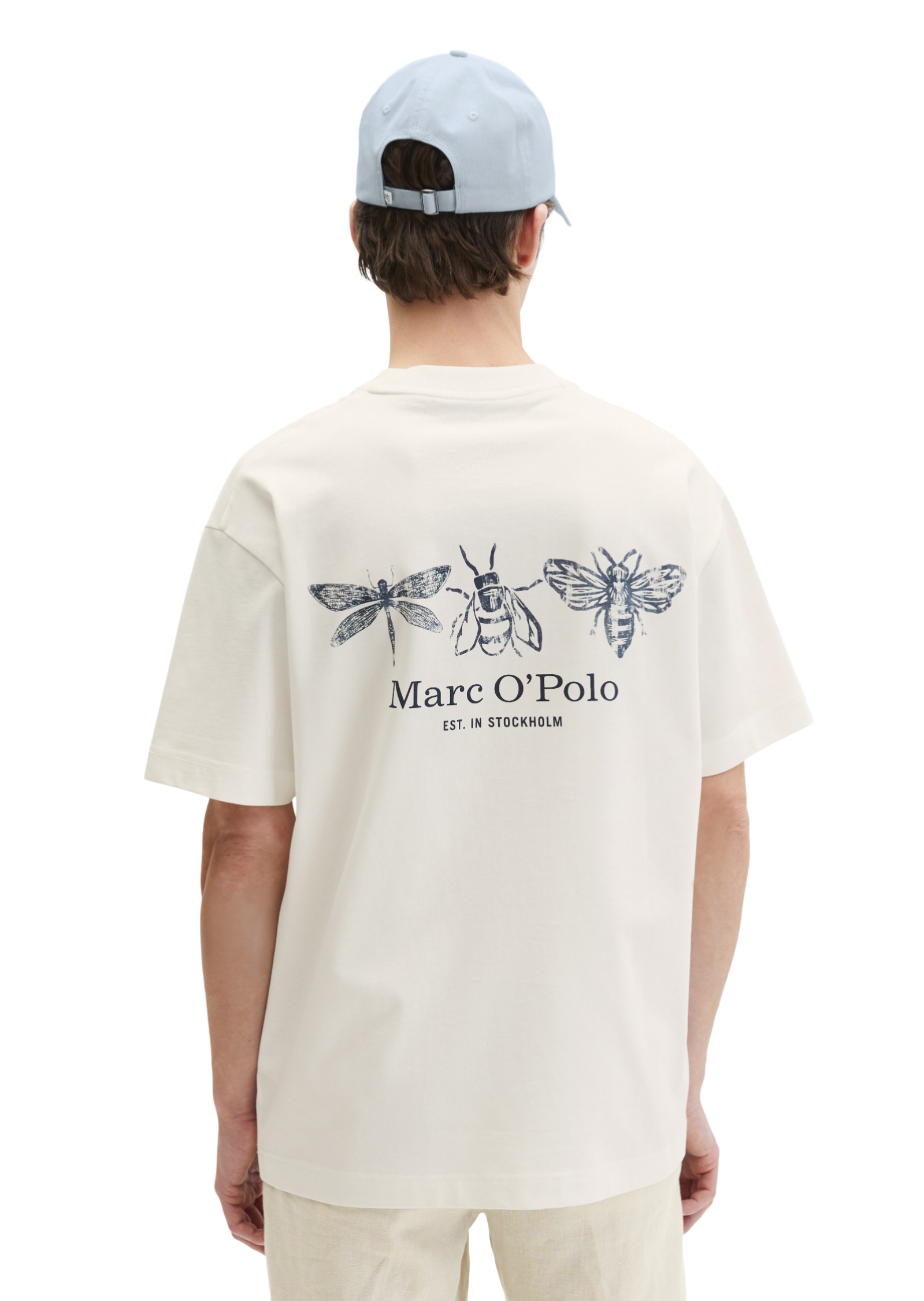 Marc OPolo T-Shirt loose fit mit beidseitigen Insektenprints günstig online kaufen
