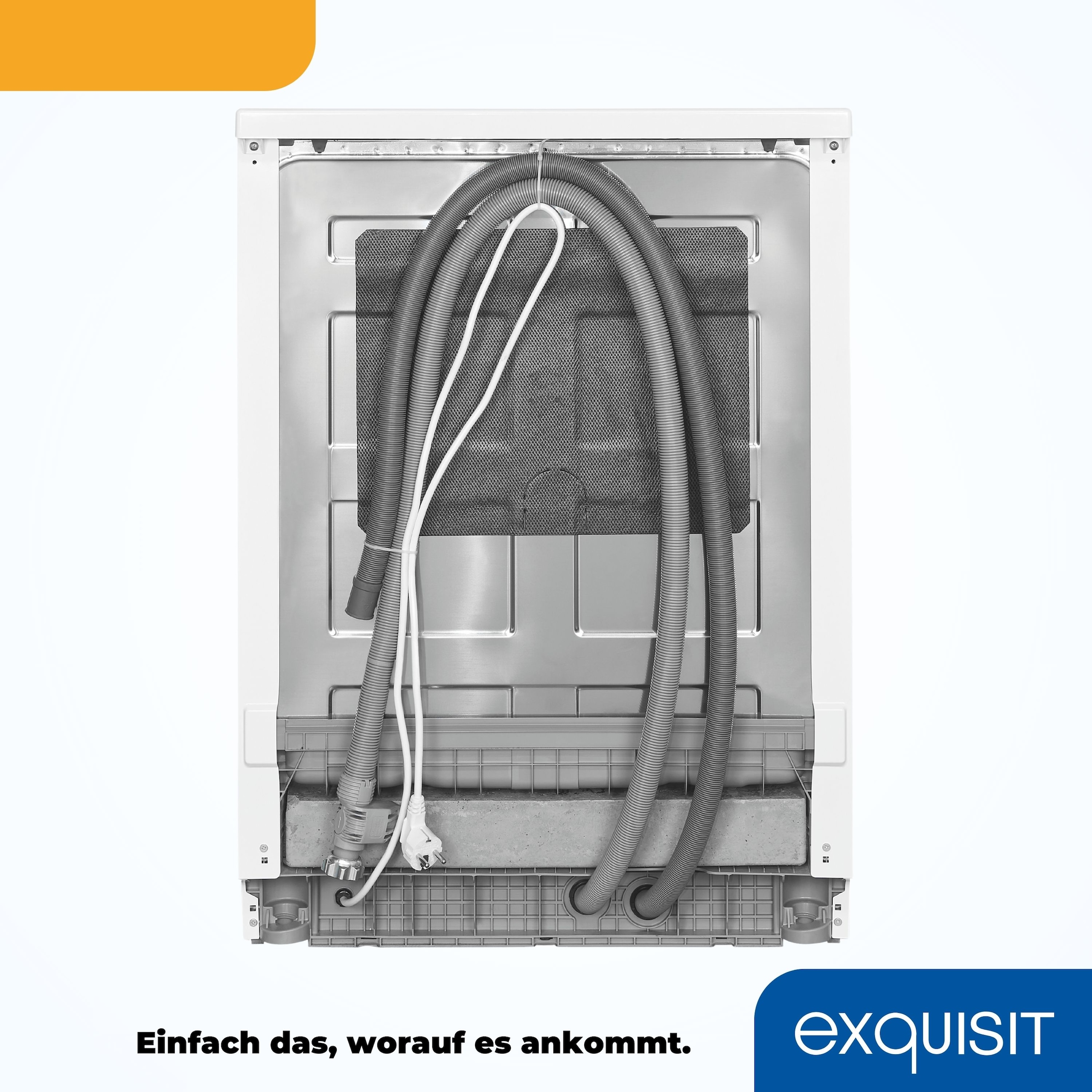 exquisit Standgeschirrspüler »GSP6312-030D weiss«, 12 Maßgedecke