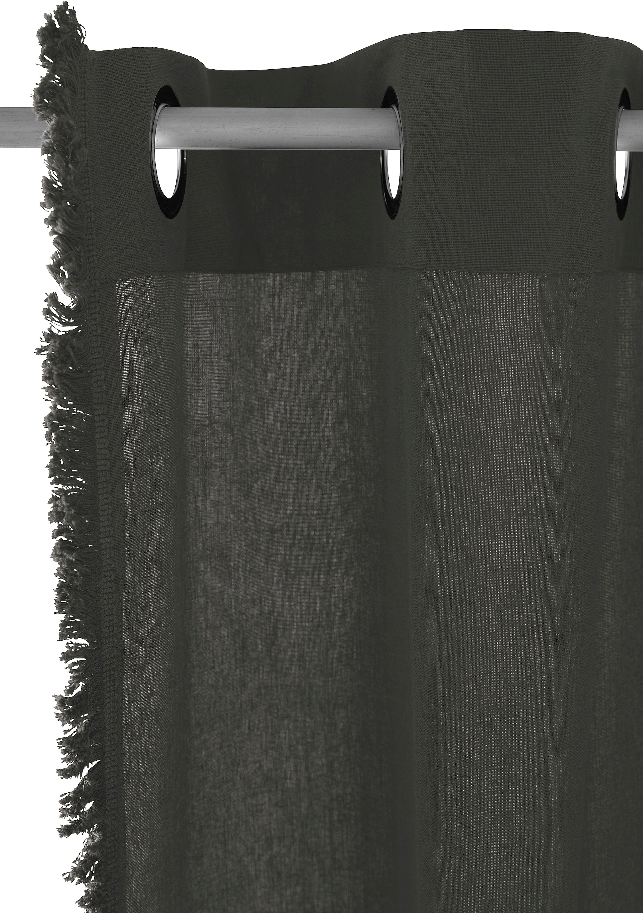 Timbers Vorhang »Tennessee«, (1 St.), Fransenoptik, blickdicht, glatt,  gewebt, in verschiedenen Größen | BAUR