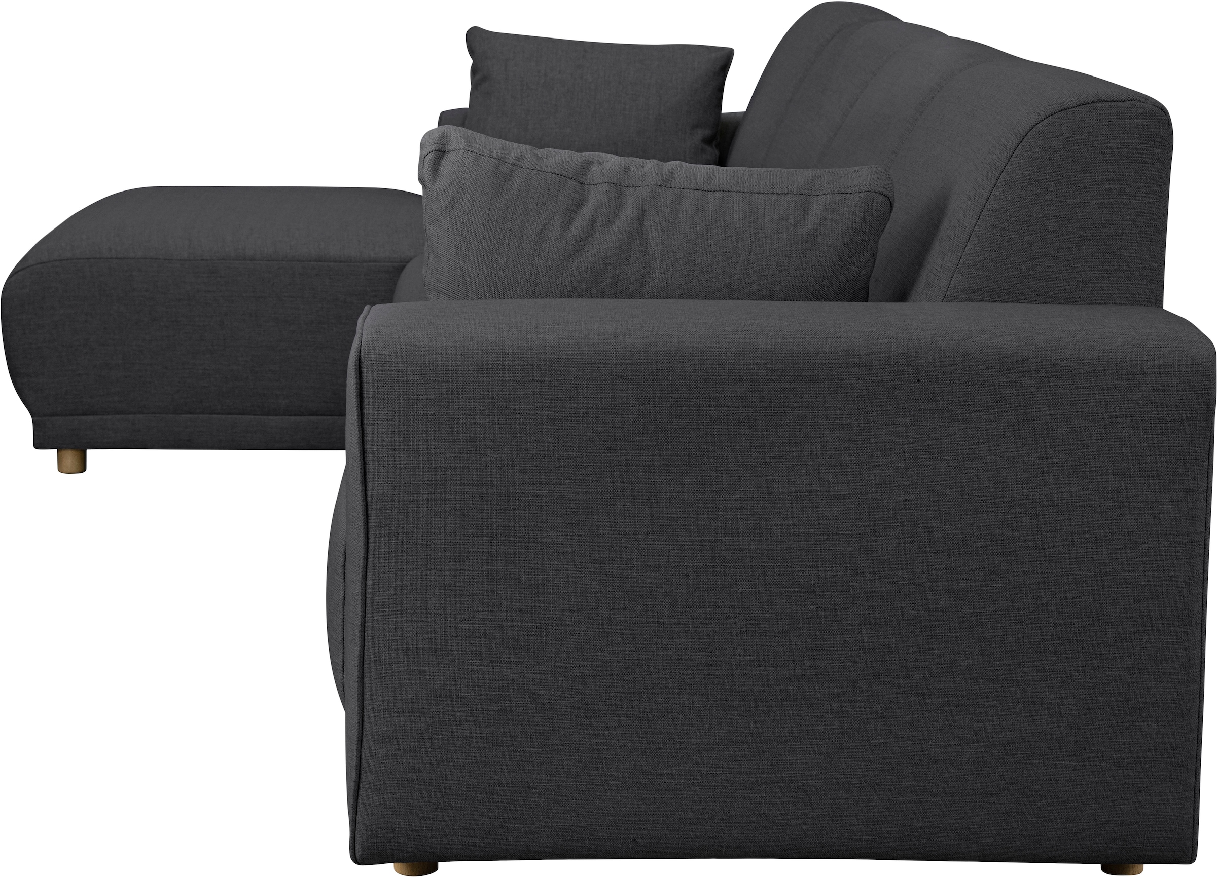 Home affaire Ecksofa »LEMPS wahlweise Recamiere links oder rechts L-Form«, incl. Zierkissen, Stellmaße 297x162 cm