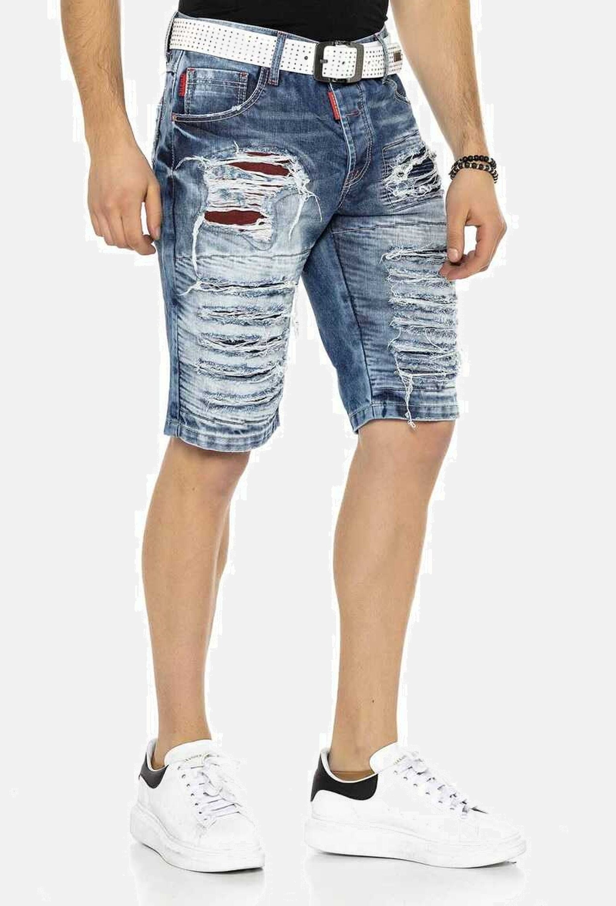 Cipo & Baxx Jeansbermudas »Cipo & Baxx Bermuda & Short« mit Reißverschluss, CK219