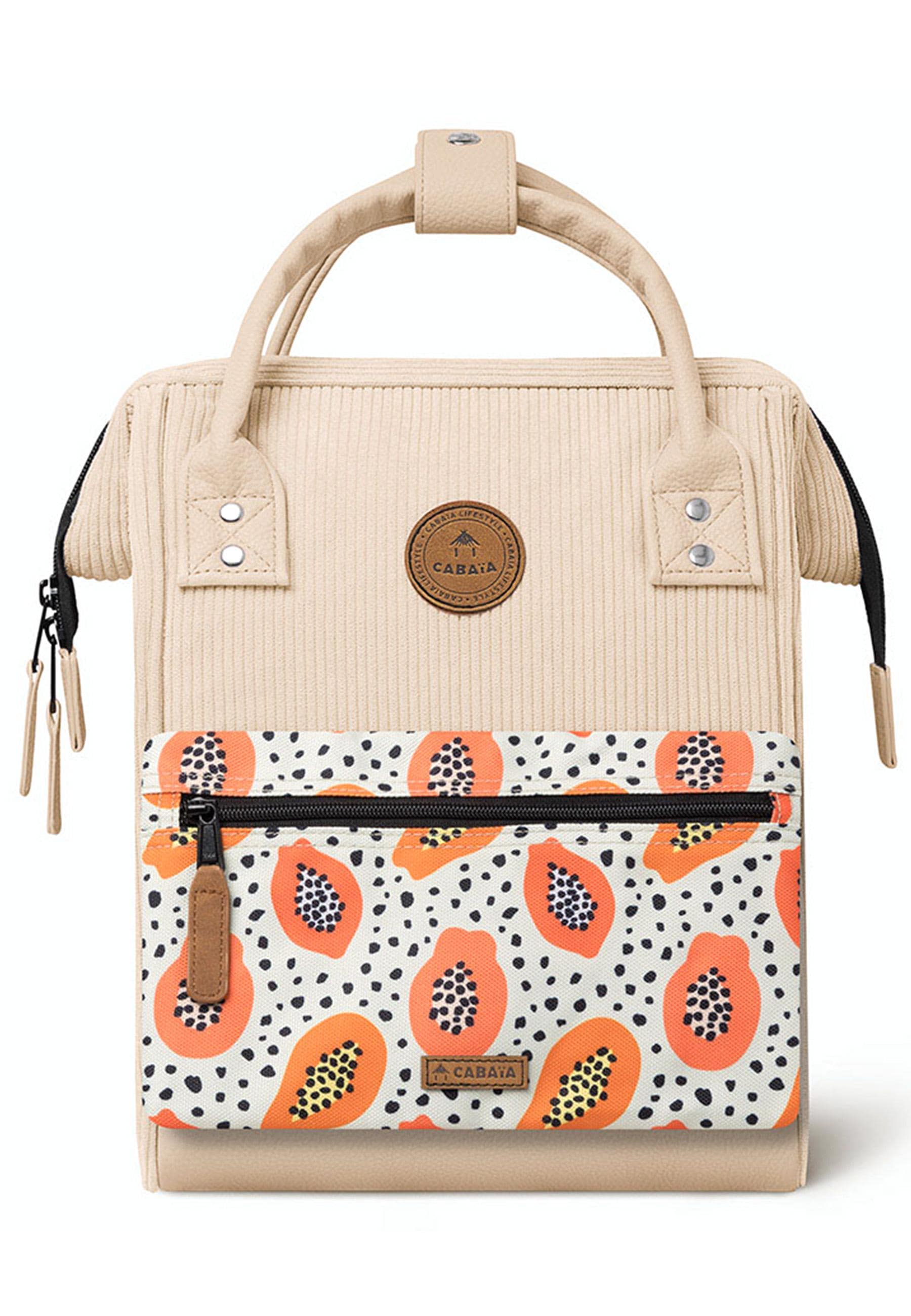 CABAIA Tagesrucksack »Adventurer S Cord Recycled« Cord-Rucksack mit austauschbaren Vordertaschen