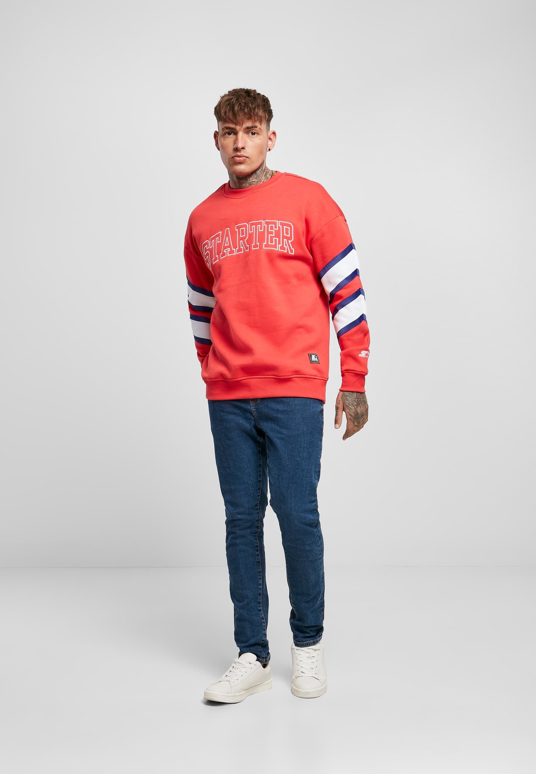 Starter Black Label Rundhalspullover »Starter Black Label Herren Starter Team Front Crew« 1 Stk. tlg.