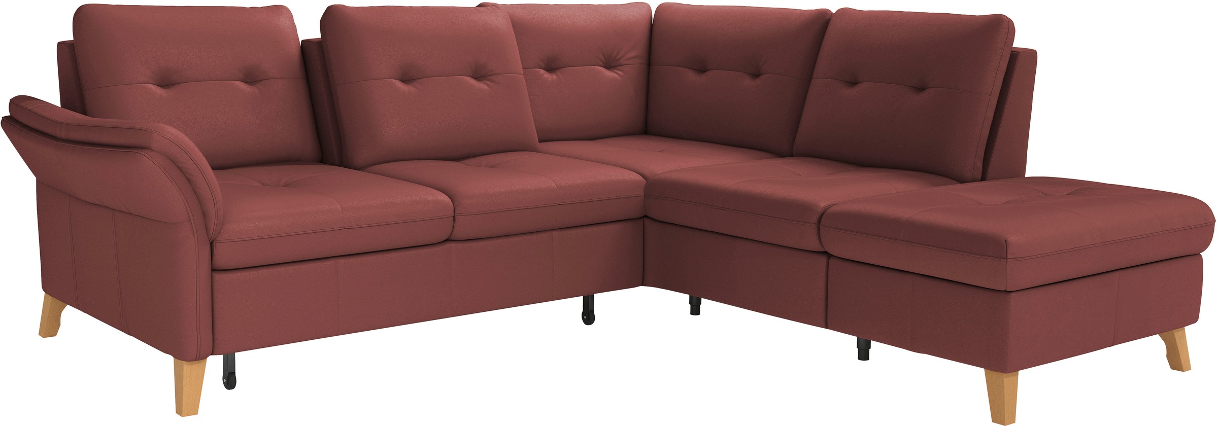 sit&more Ecksofa »Göteborg«, inkl. Sitztiefenverstellung, wahlweise mit Bettfunktion & Bettkasten