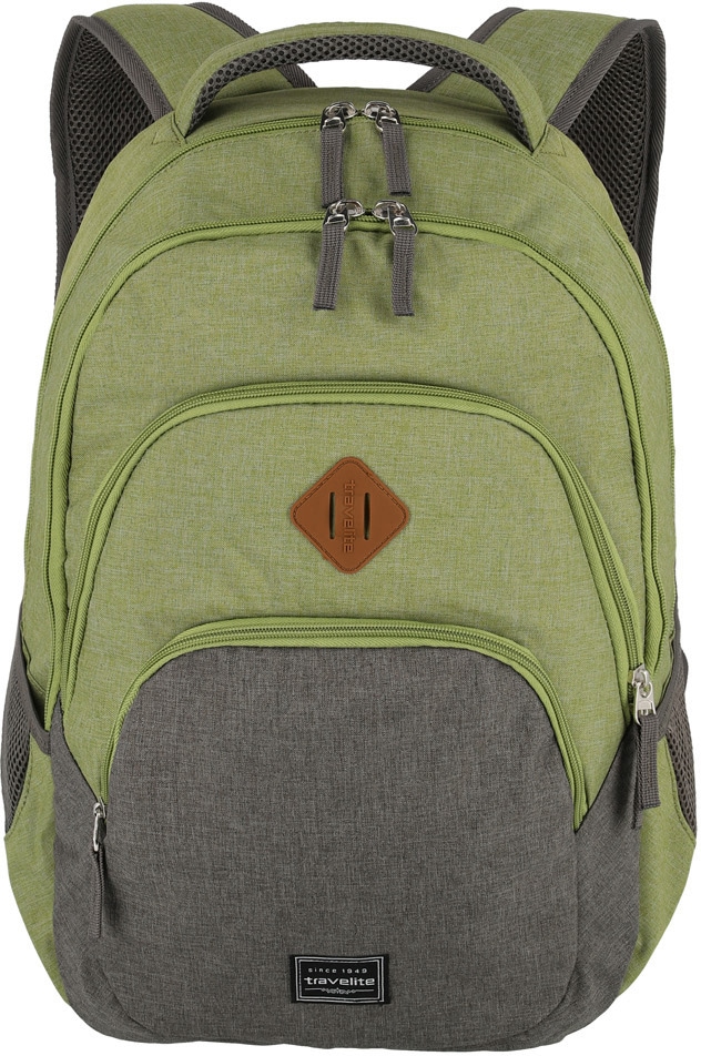 travelite Laptoprucksack "BASICS Melange" ideal für Freizeit, Arbeit, Schule und Reisen