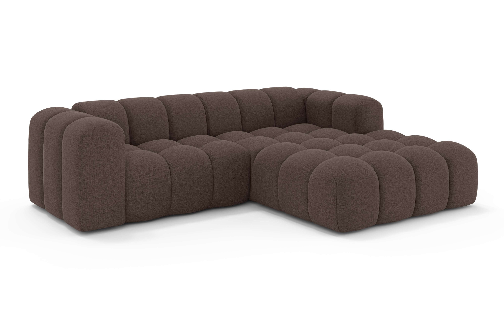OTTO home Ecksofa »KALLIE Design-Sofa mit Wellenunterfederung, Bubble-Optik, 248/186/72cm«, moderne Steppung, hoher Sitzkomfort und modernes Design