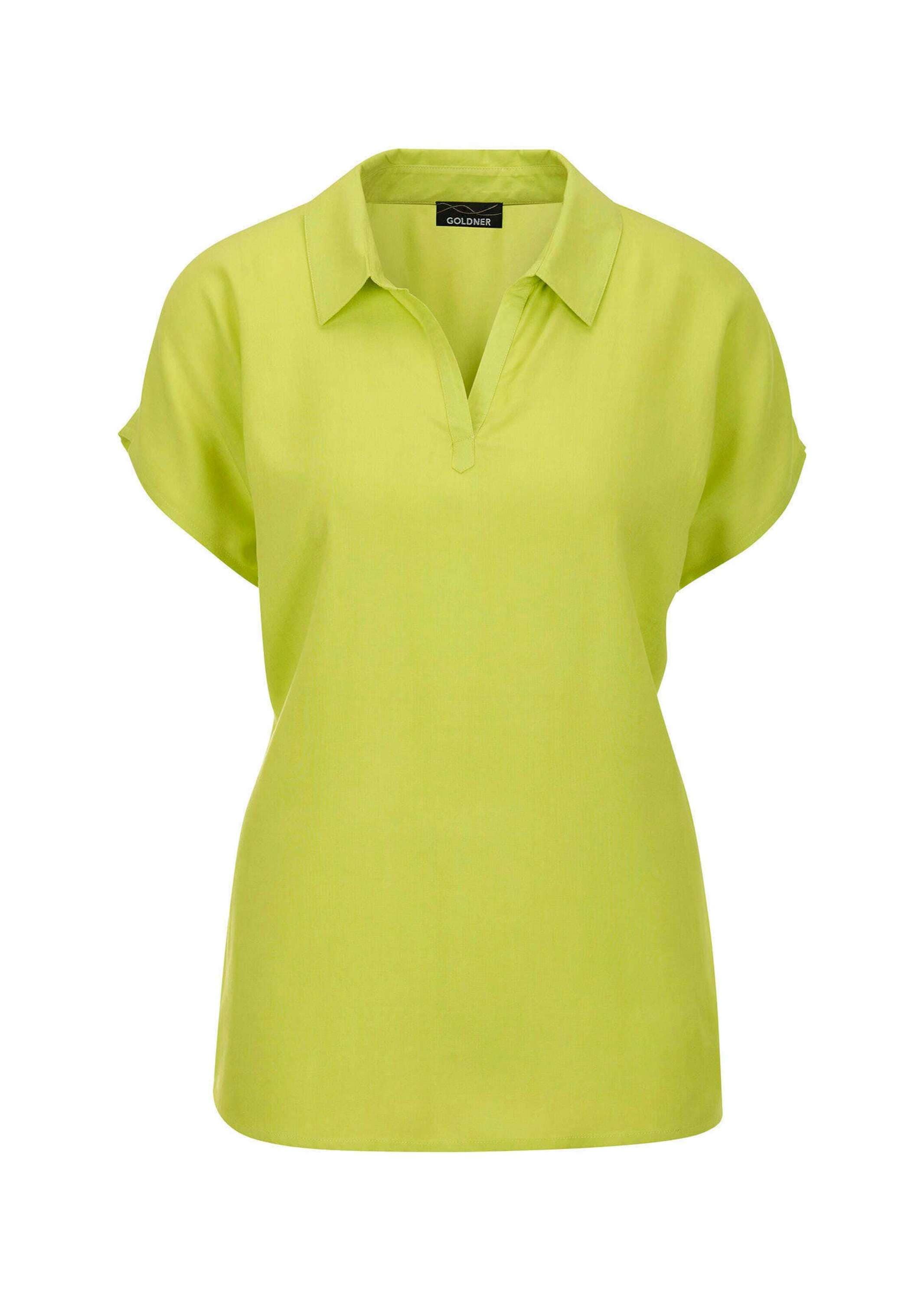 GOLDNER Klassische Bluse "Kurzgröße Uni Bluse mit Hemdkragen" superangenhme günstig online kaufen