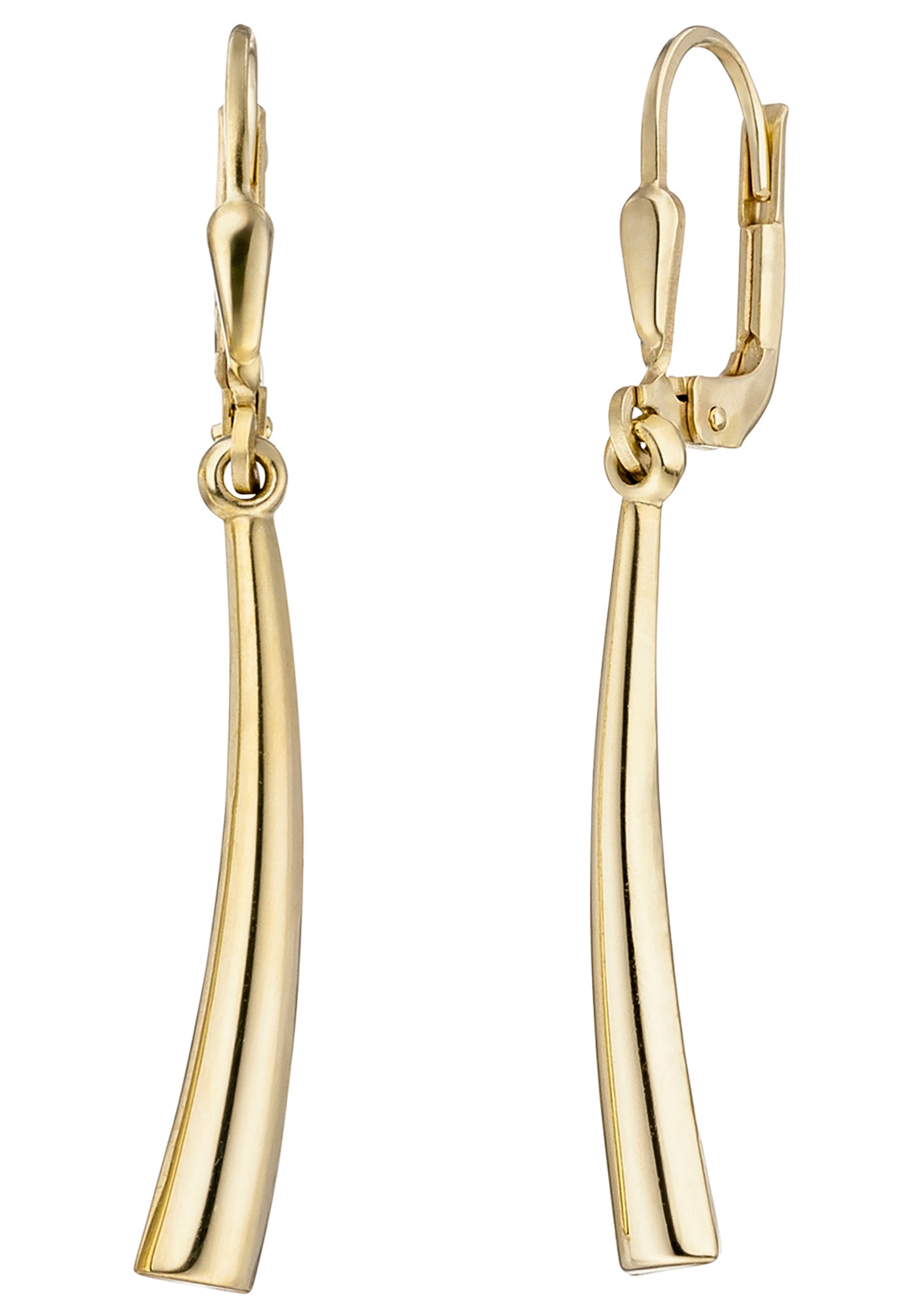 Paar Ohrhänger JOBO, gold (gelbgold 333), Ohrringe, Damen, Gelbgold 333, 333 Gold