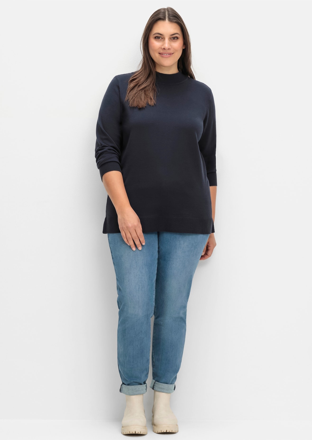 Sheego Strickpullover "Strickpullover" günstig online kaufen