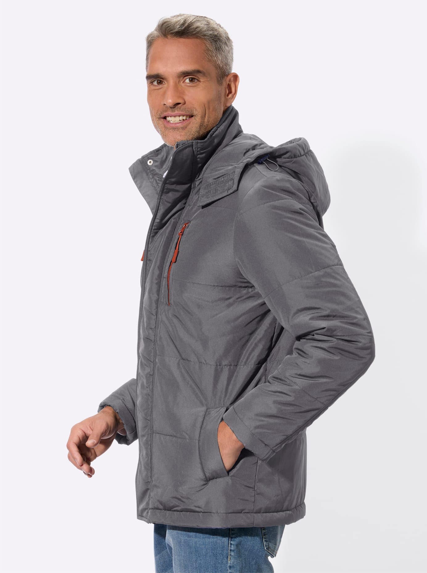 Classic Steppjacke mit Kapuze