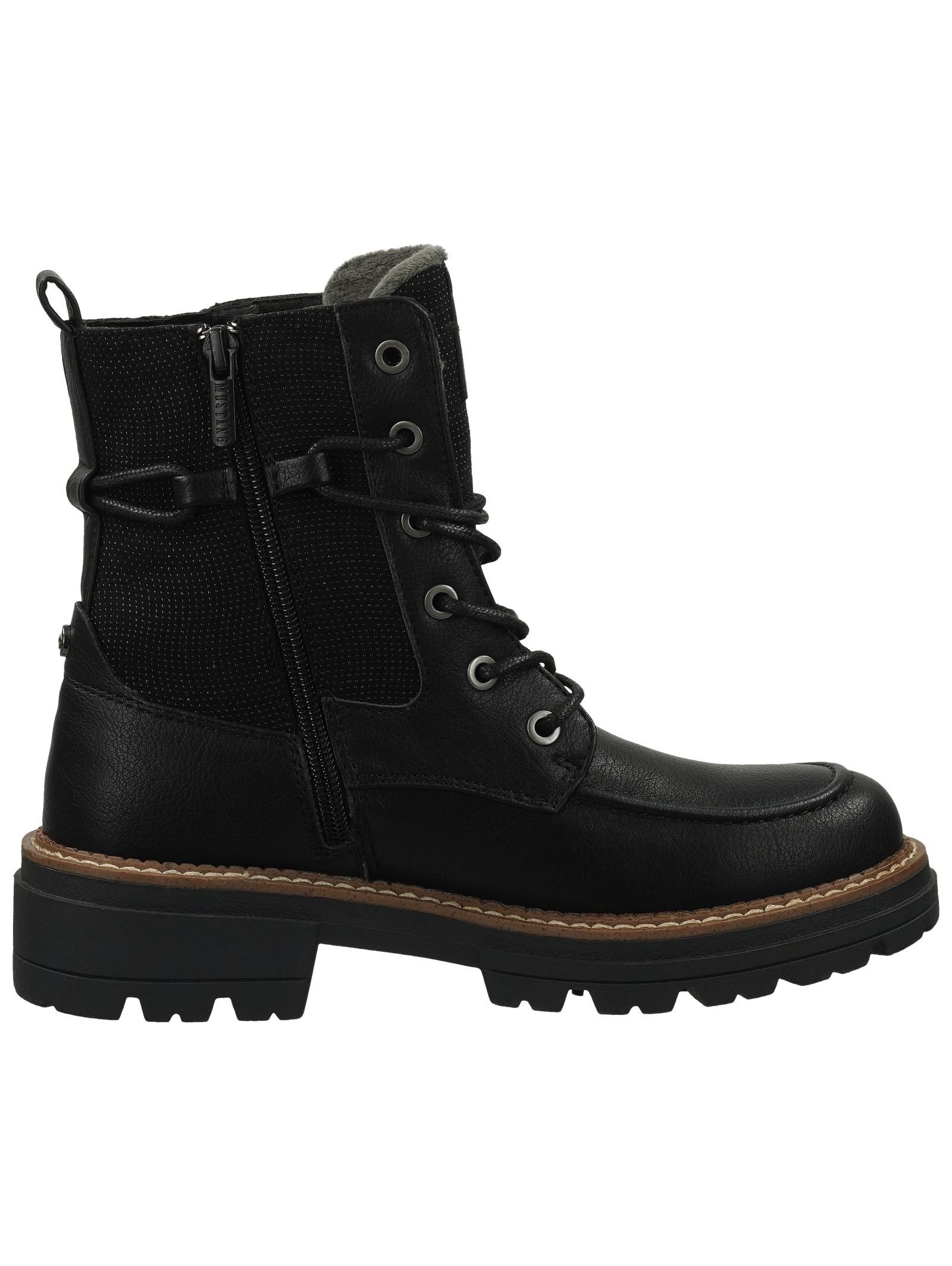 Mustang Shoes Schnürstiefelette »Mustang Shoes Stiefelette Lederimitat«