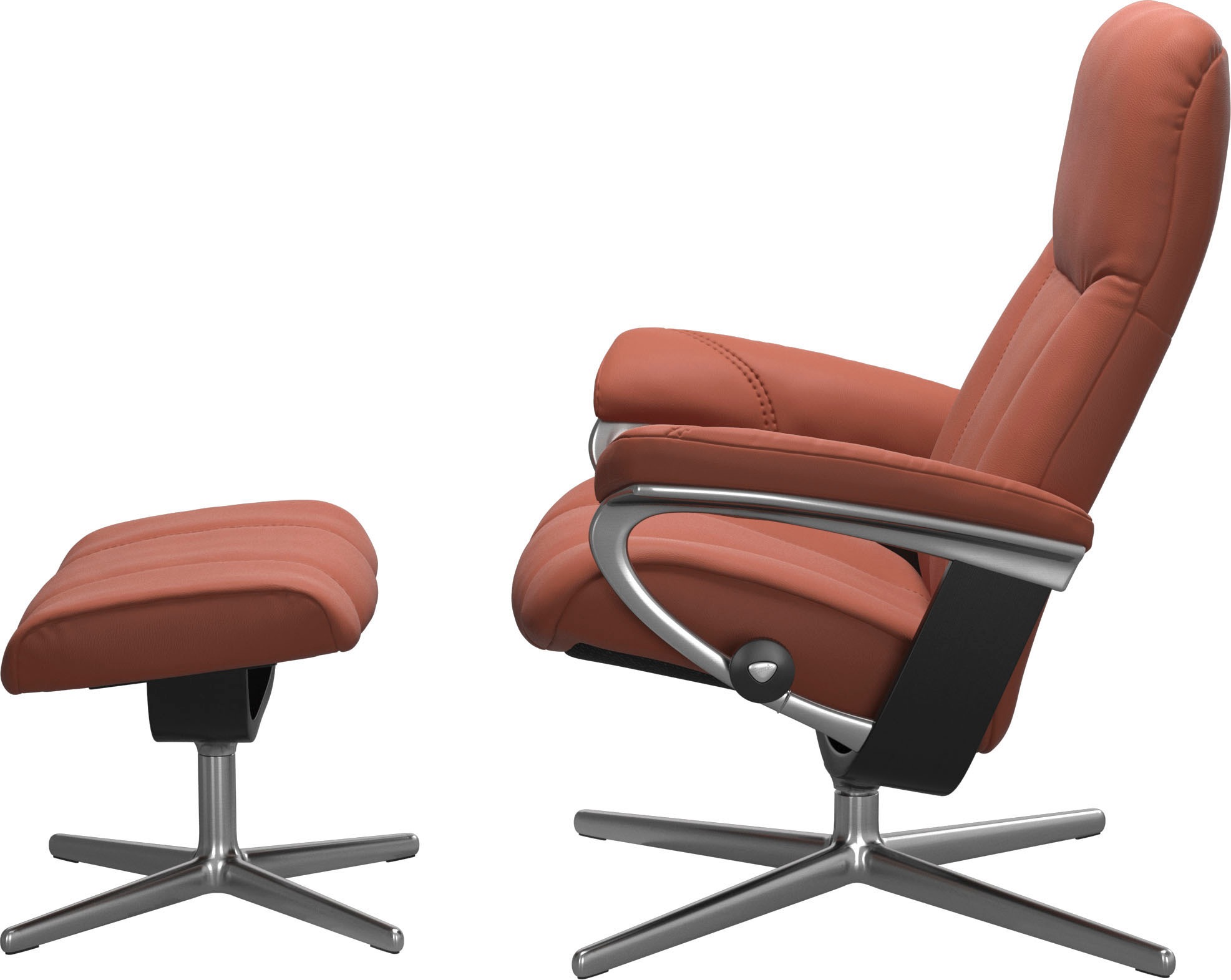 Stressless® Fußhocker »Consul«, mit Cross Base, Größe S, M & L, Holzakzent Schwarz