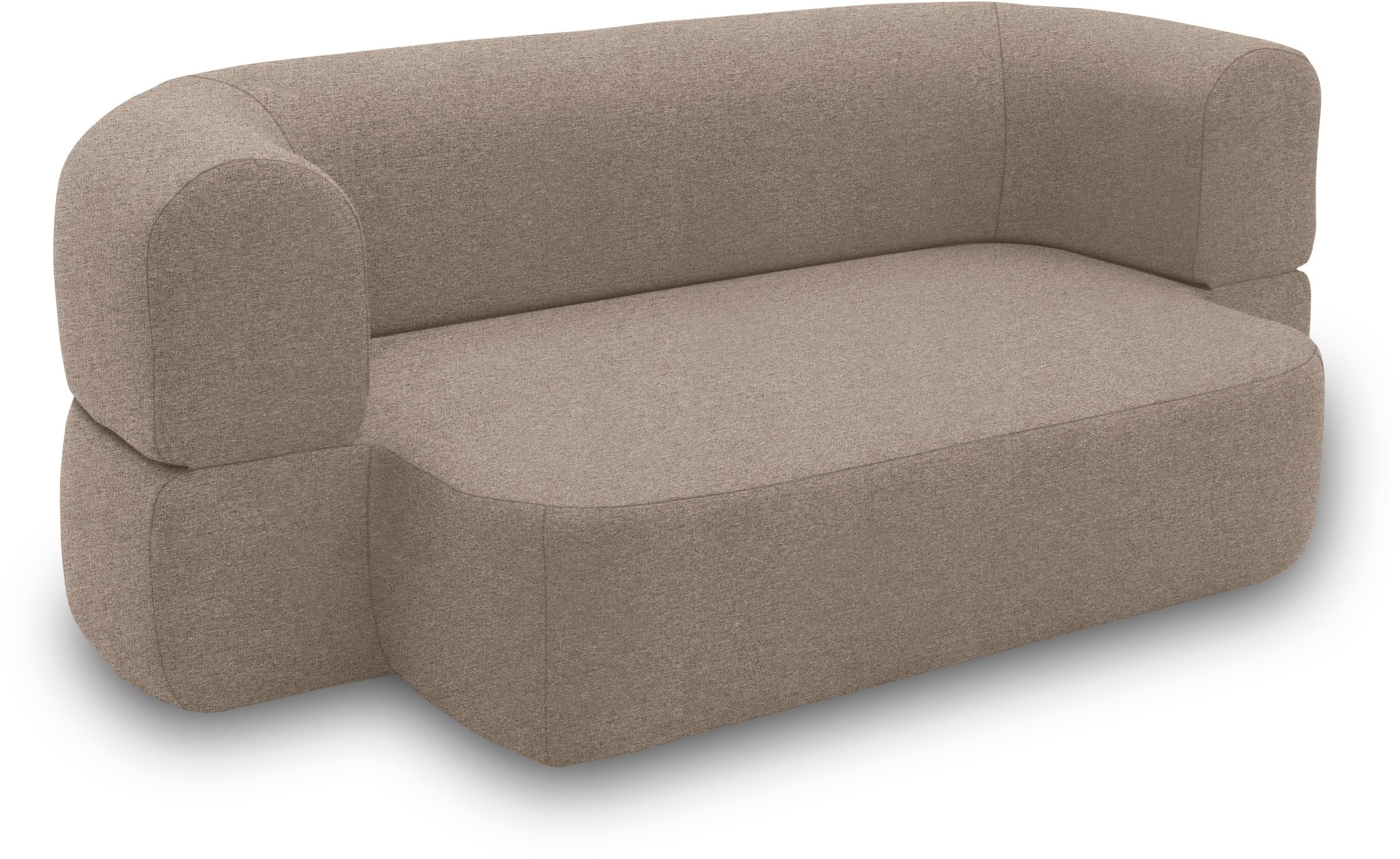 INOSIGN Schlafsofa »Denair oval Federkern«, 2-Sitzer durch Klappen verwandeln in eine Liegefläche