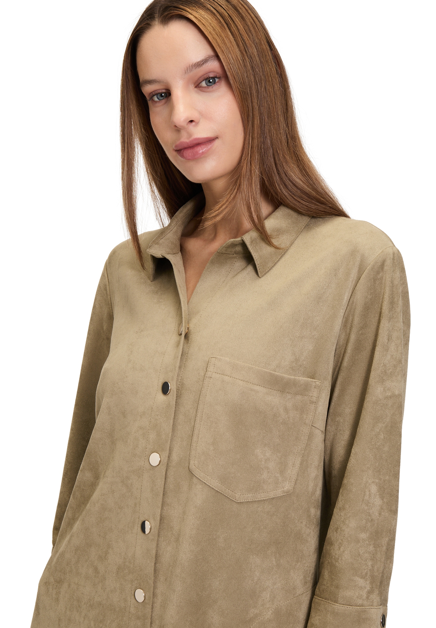 Betty Barclay Hemdblusenkleid »Betty Barclay Damen Hemdblusenkleid mit Knopfleiste«, Material