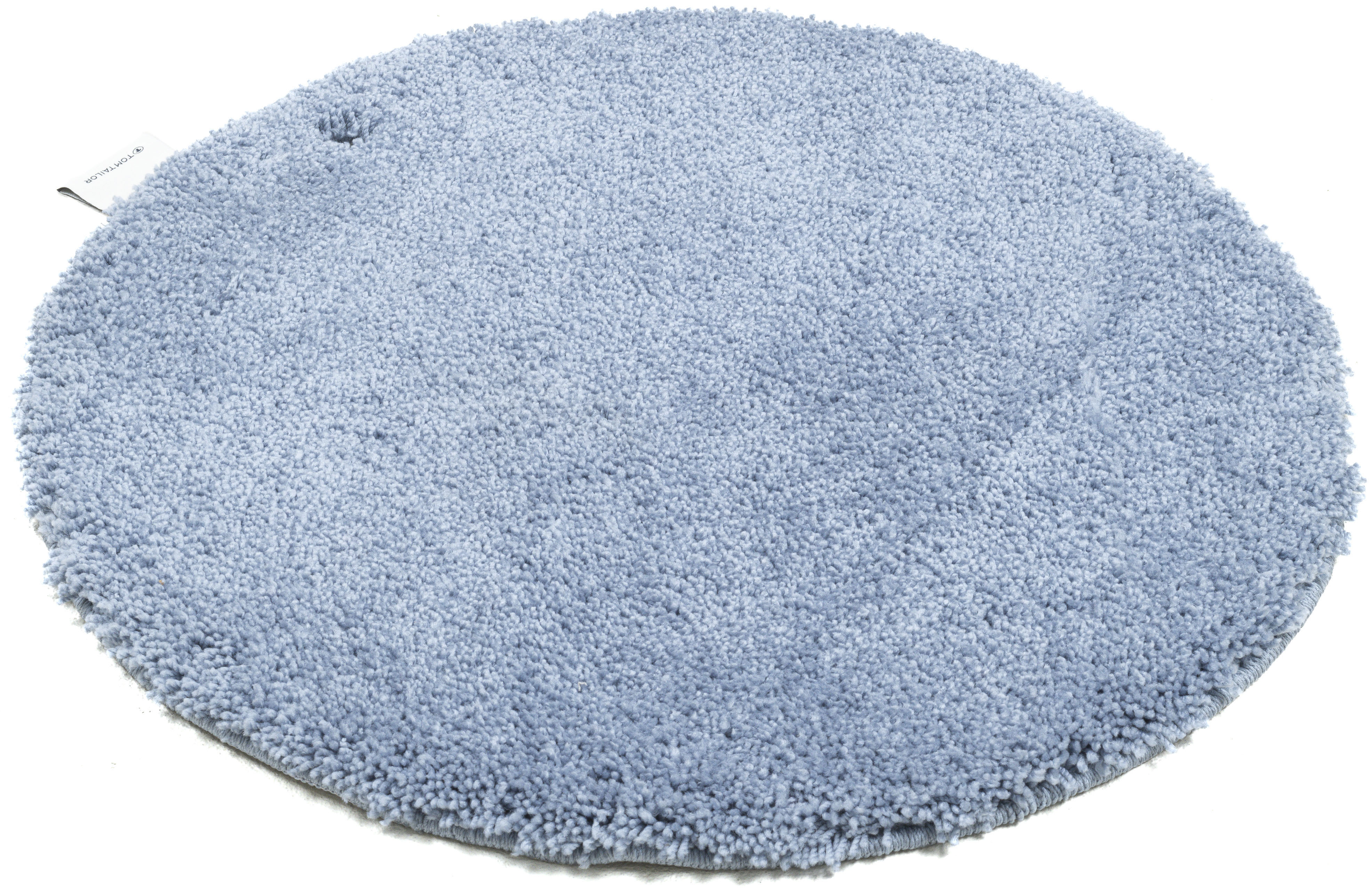 TOM TAILOR HOME Badematte "Cozy Bath UNI, Badvorleger, Badezimmer Teppich" Höhe 27 mm rutschhemmend beschichtet fußbodenheizungsgeeignet Badteppich, Uni Farben, rechteckig, in rund & oval erhältlich