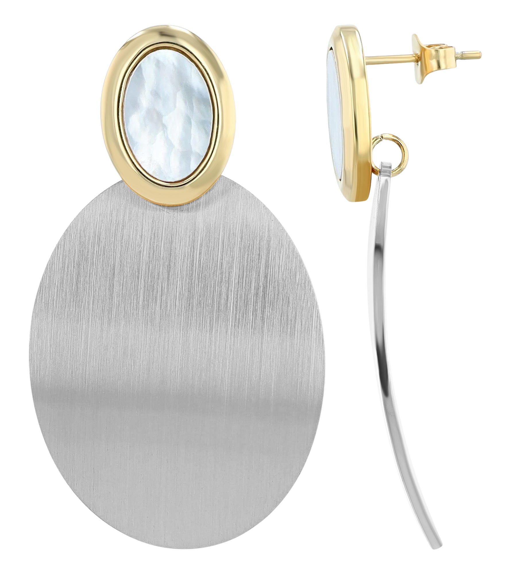 Adelia´s Paar Ohrhänger »Damen Ohrringe – Ohrstecker aus Edelstahl mit Perlmutt« Ideal als Geschenk für besondere Anlässe