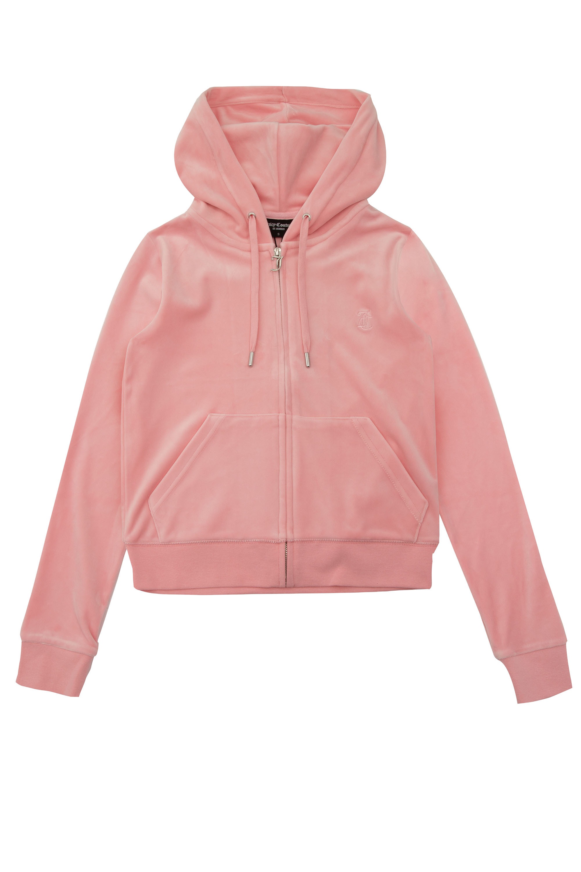 Juicy Couture 1100000002199 "ROBERTSON HOODIE Damen" mit Kapuze Trainingsjacke Damen, Sweatjacke mit Kapuze, Velour, mit Glitzer, Sale