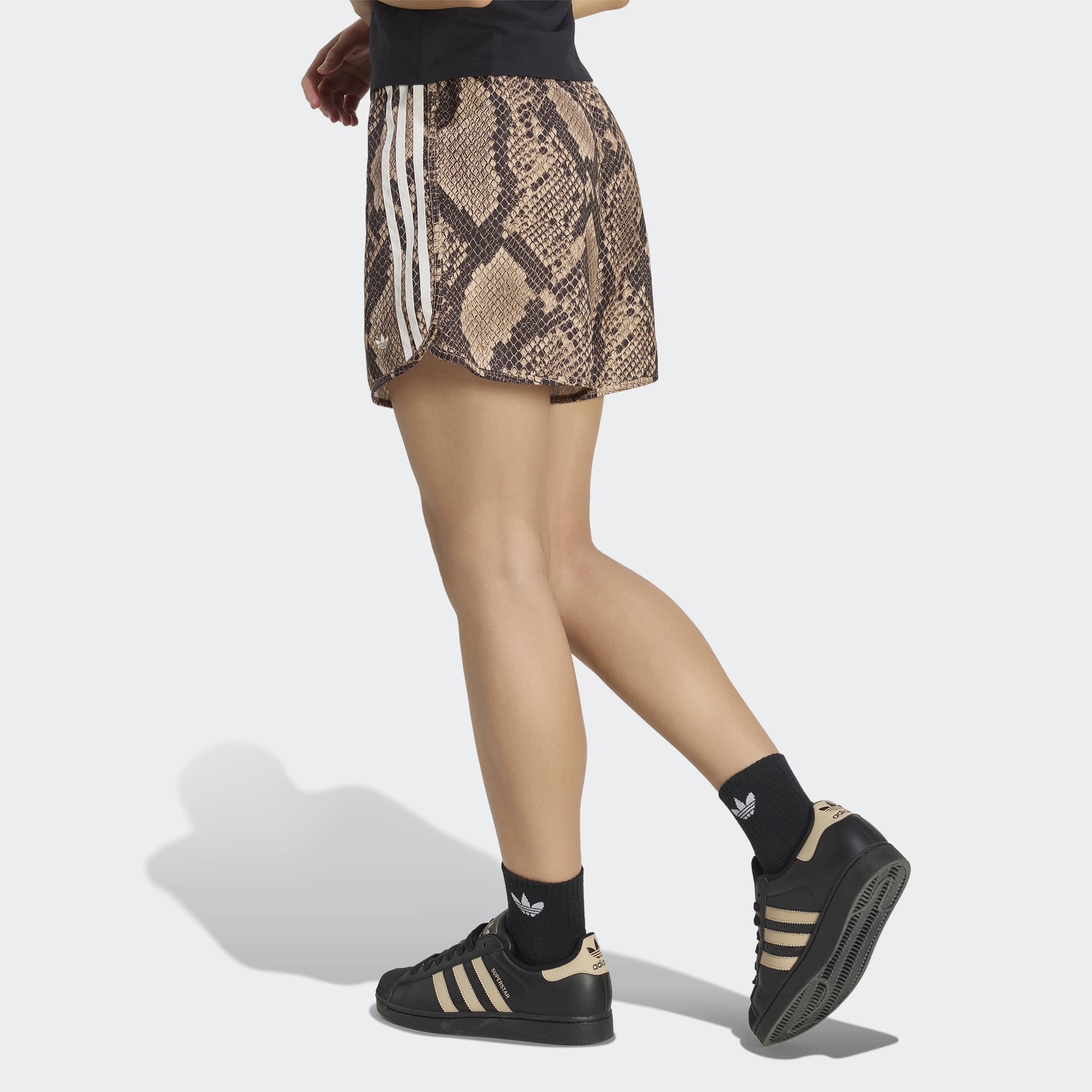 adidas Originals Shorts »SATIN, SCHLANGENPRINT«  für Erwachsene, enger Schnitt, aus Polyester