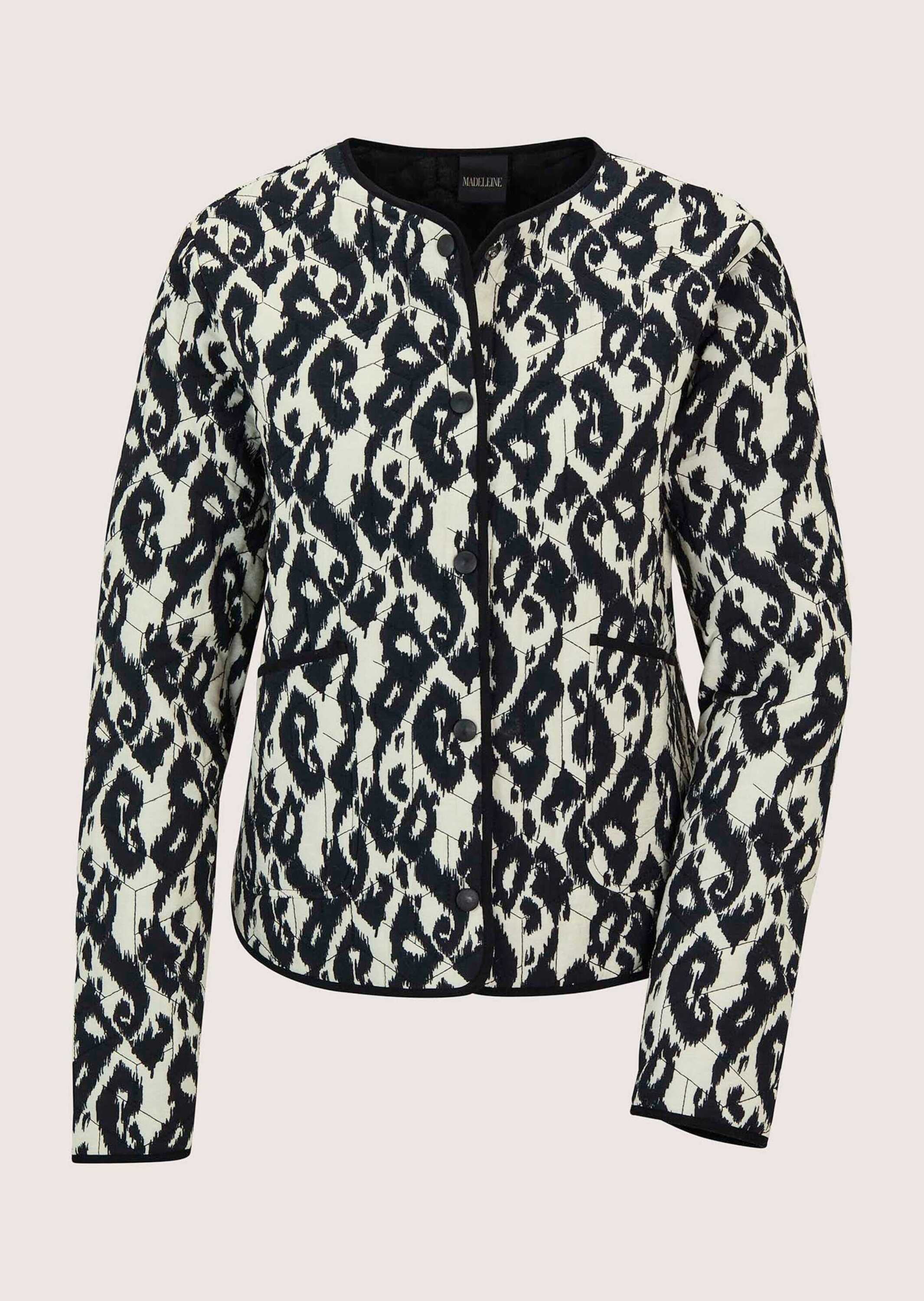 MADELEINE Kurzjacke "Übergangsjacke Modische Steppjacke mit Animal-Print" Ü günstig online kaufen