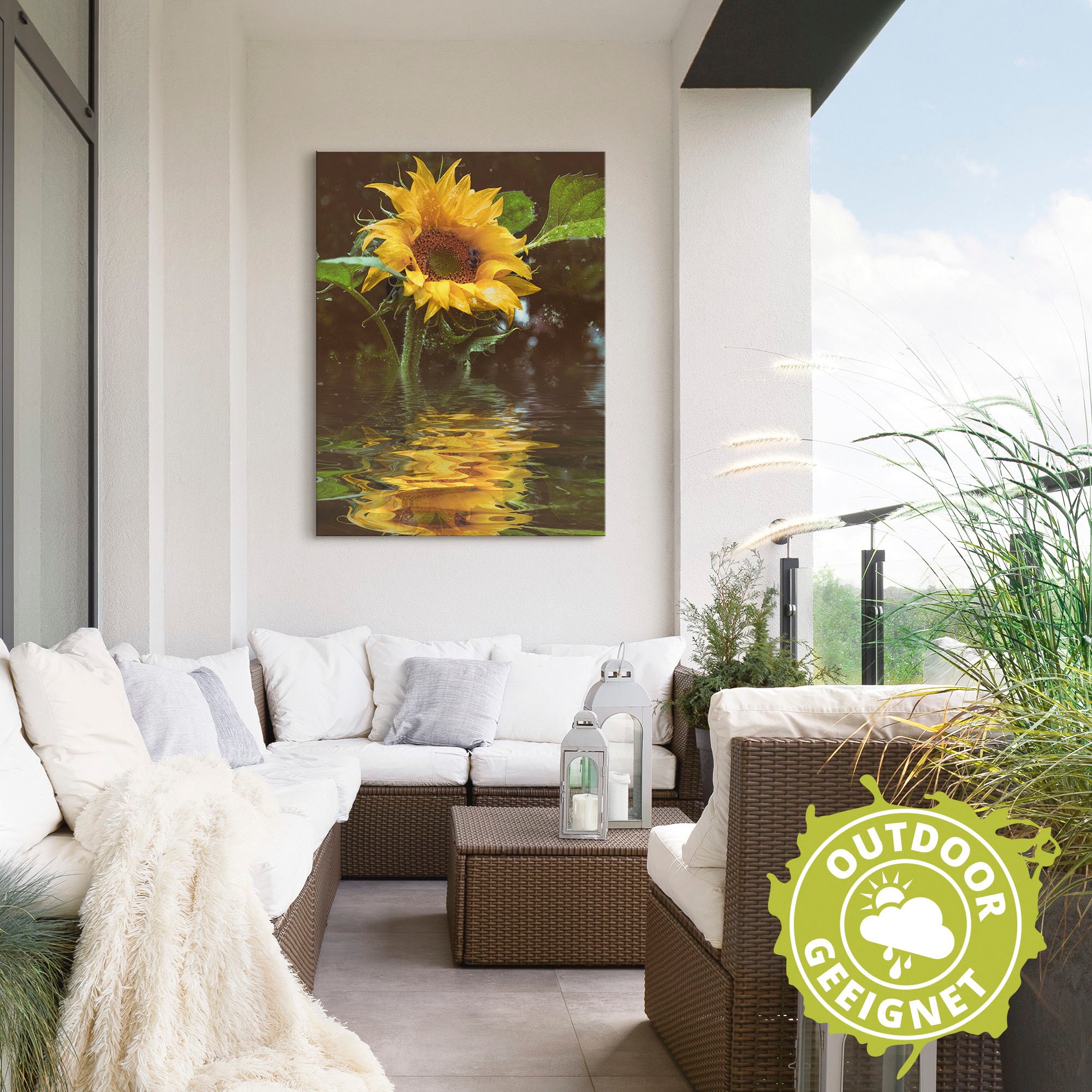 Artland Wandbild »Sonnenblume«, Blumen, (1 St.), als Alubild, Outdoorbild, Leinwandbild, Poster, Wandaufkleber