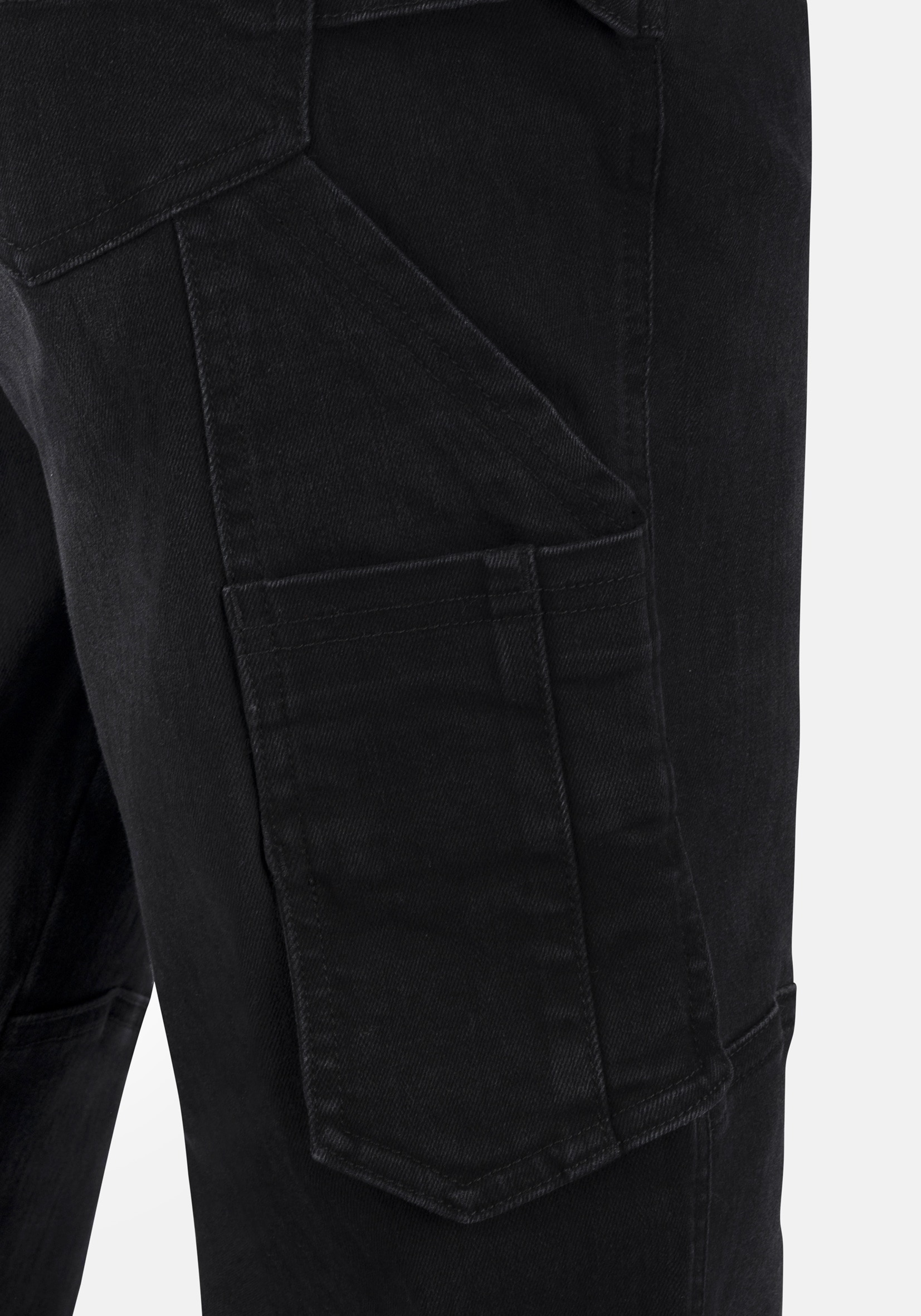 Thumbnail - HERO by John Medoox Workerjeans "CALGARY Denim Basic Workwear Arbeits-Cargojeans" Arbeits-Cargojeans Denim / Jeansfür He...