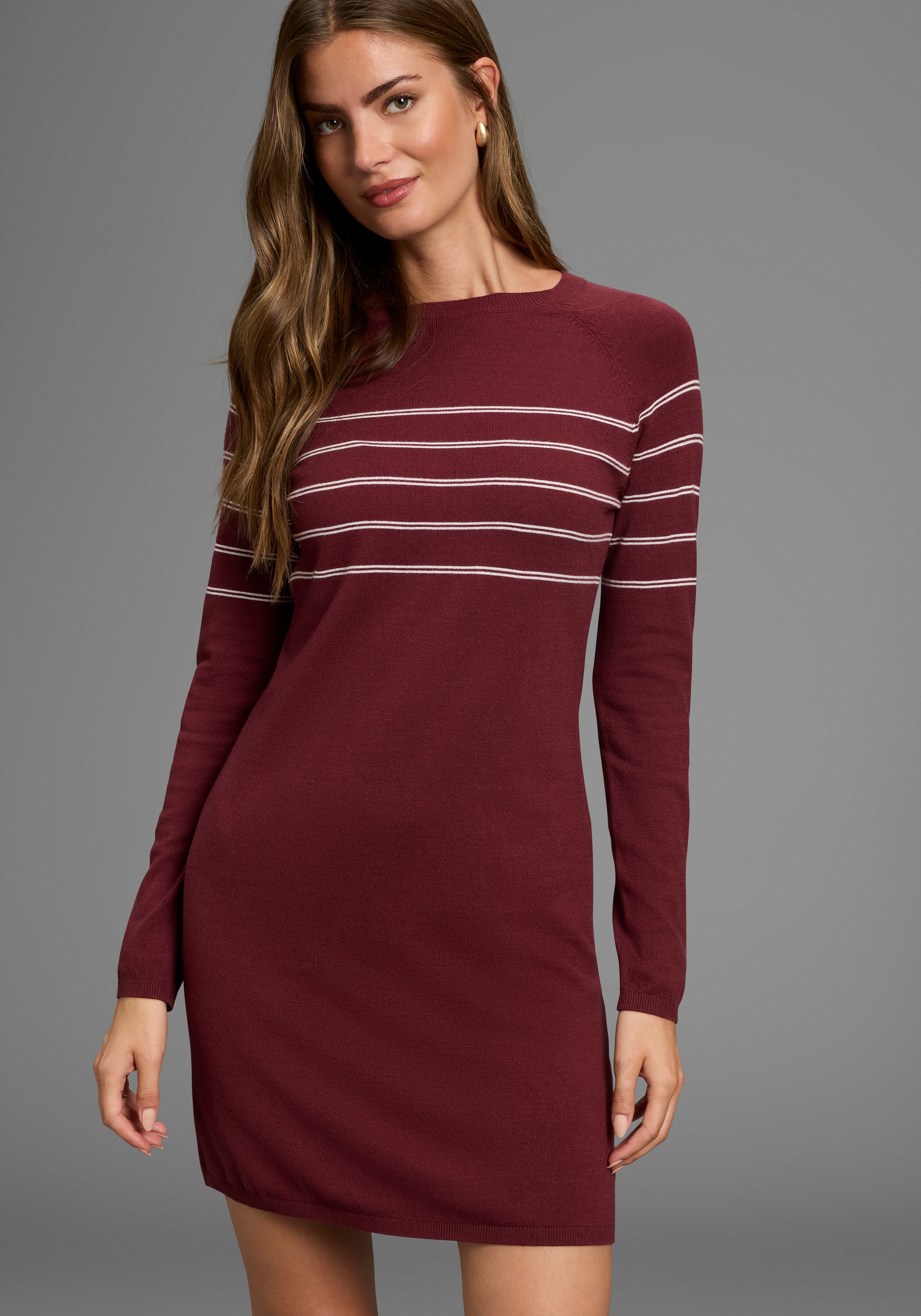 Laura Scott Strickkleid, mit Streifen