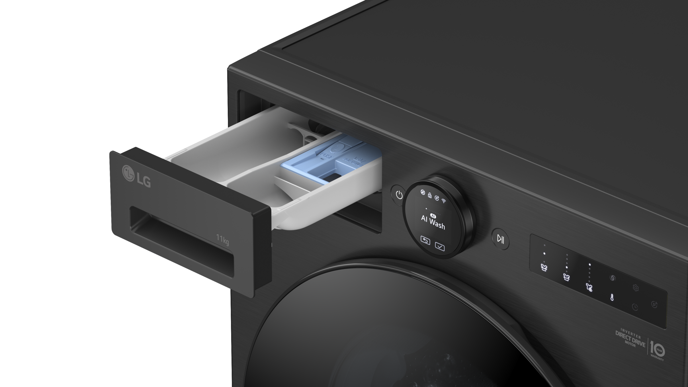 LG Waschmaschine »F4WX801YB«, 11 kg, 1400 U/min, digitales Touchdisplay