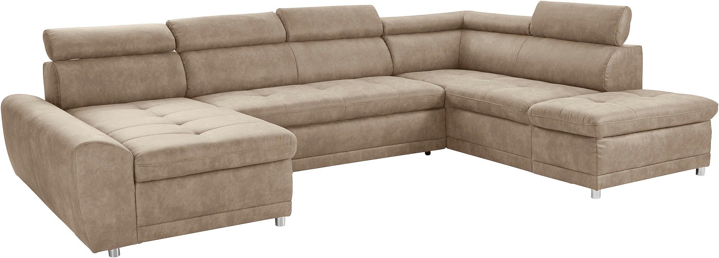 sit&more Wohnlandschaft "Riva U-Form" wahlweise mit Bettfunktion günstig online kaufen