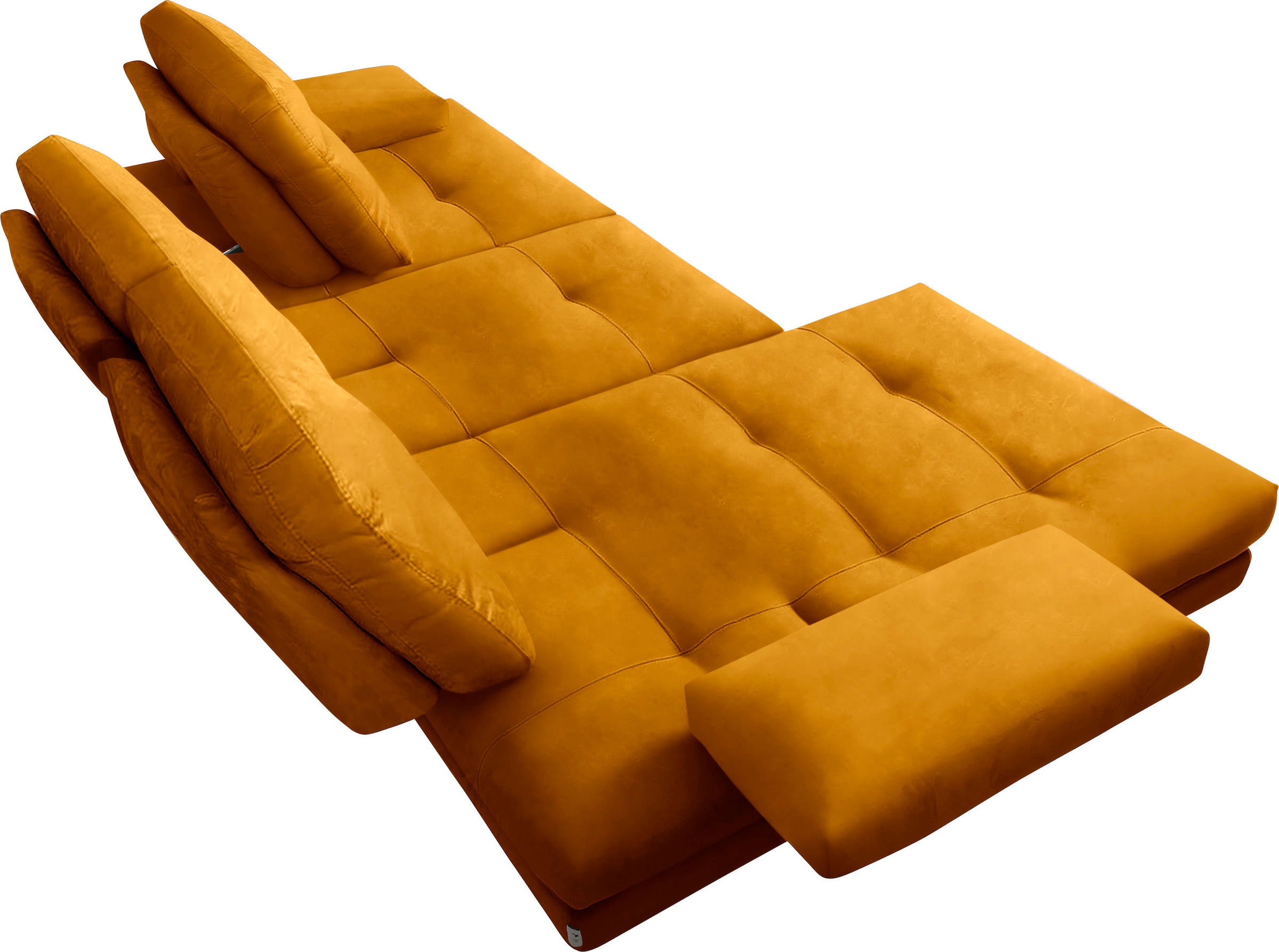 CALIA ITALIA Ecksofa »Toby Wing, L-Form, Designsofa mit sensationellem Sitzkomfort«, inklusive Sitztiefenverstellung, Füße in chrom glänzend