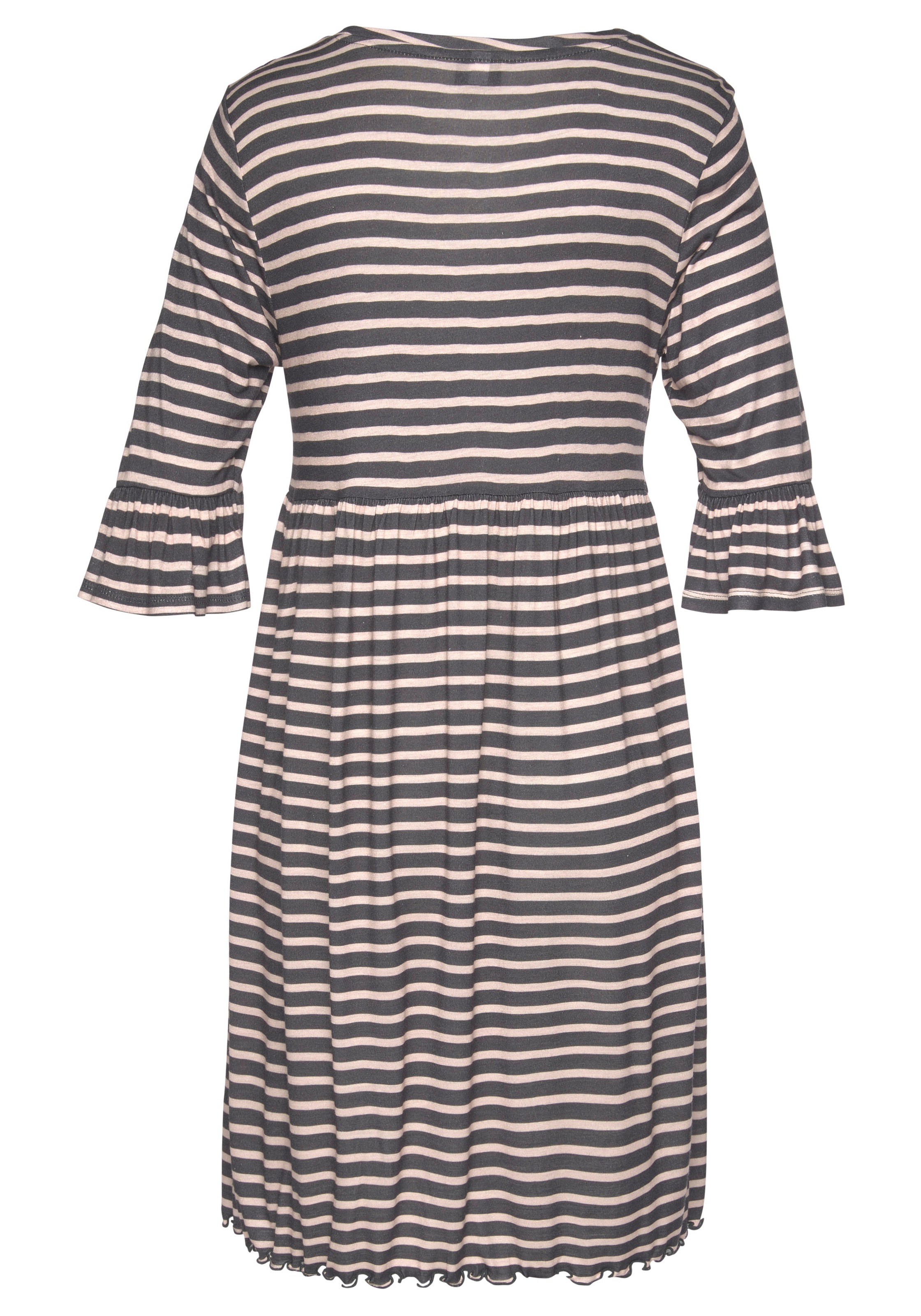 Thumbnail - Vivance Dreams Nachthemd mit Streifen und Volants