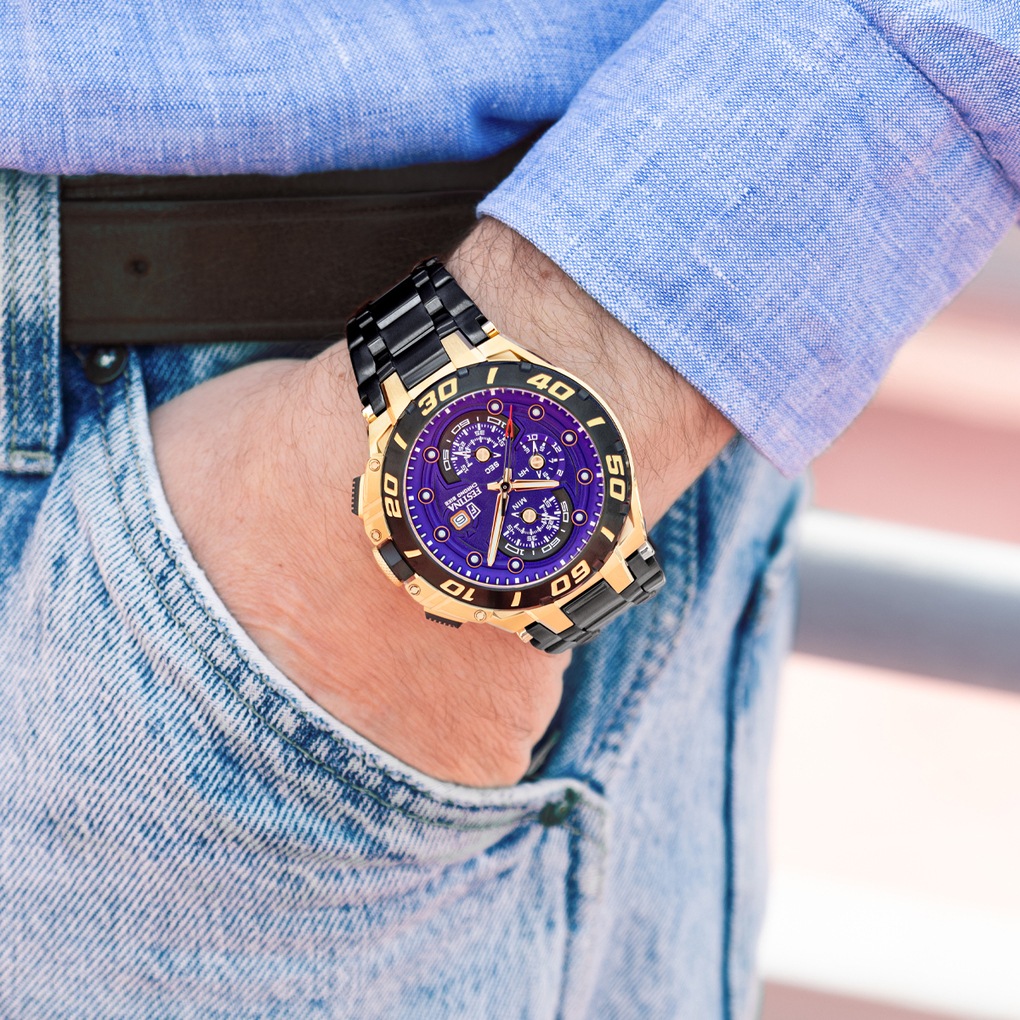 Festina Chronograph »Chrono Bike Special Edition« Quarzuhr, Armbanduhr, Herrenuhr, Edelstahlarmband