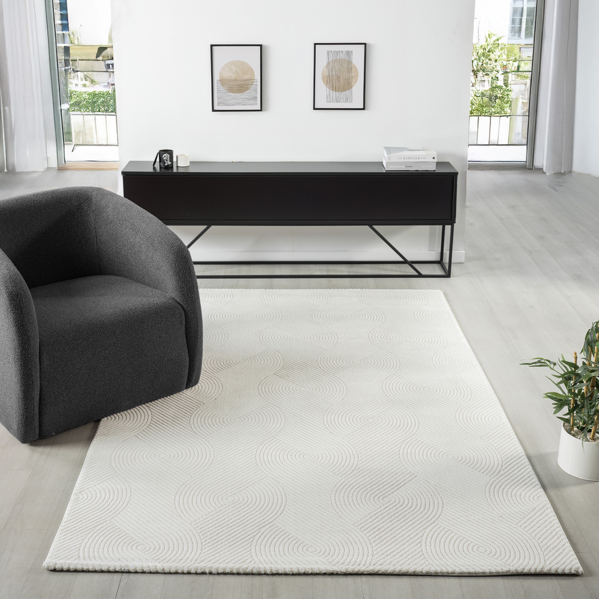 Sehrazat Teppich »Nora« quadratisch 10 mm Höhe