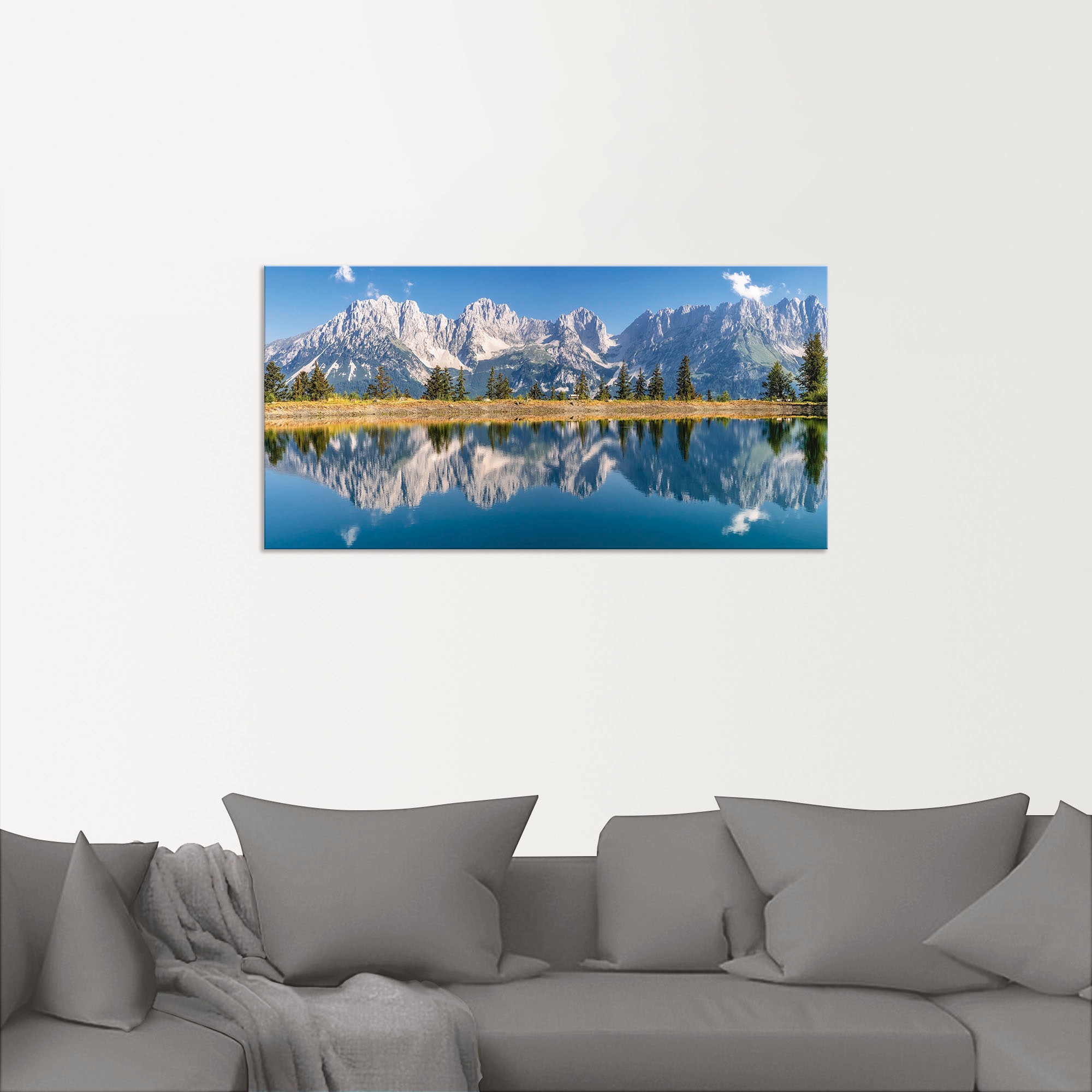 Artland Wandbild »Kaisergebirge Tirol«, Berge & Alpenbilder, (1 St.), als Alubild, Outdoorbild, Leinwandbild, Poster, Wandaufkleber