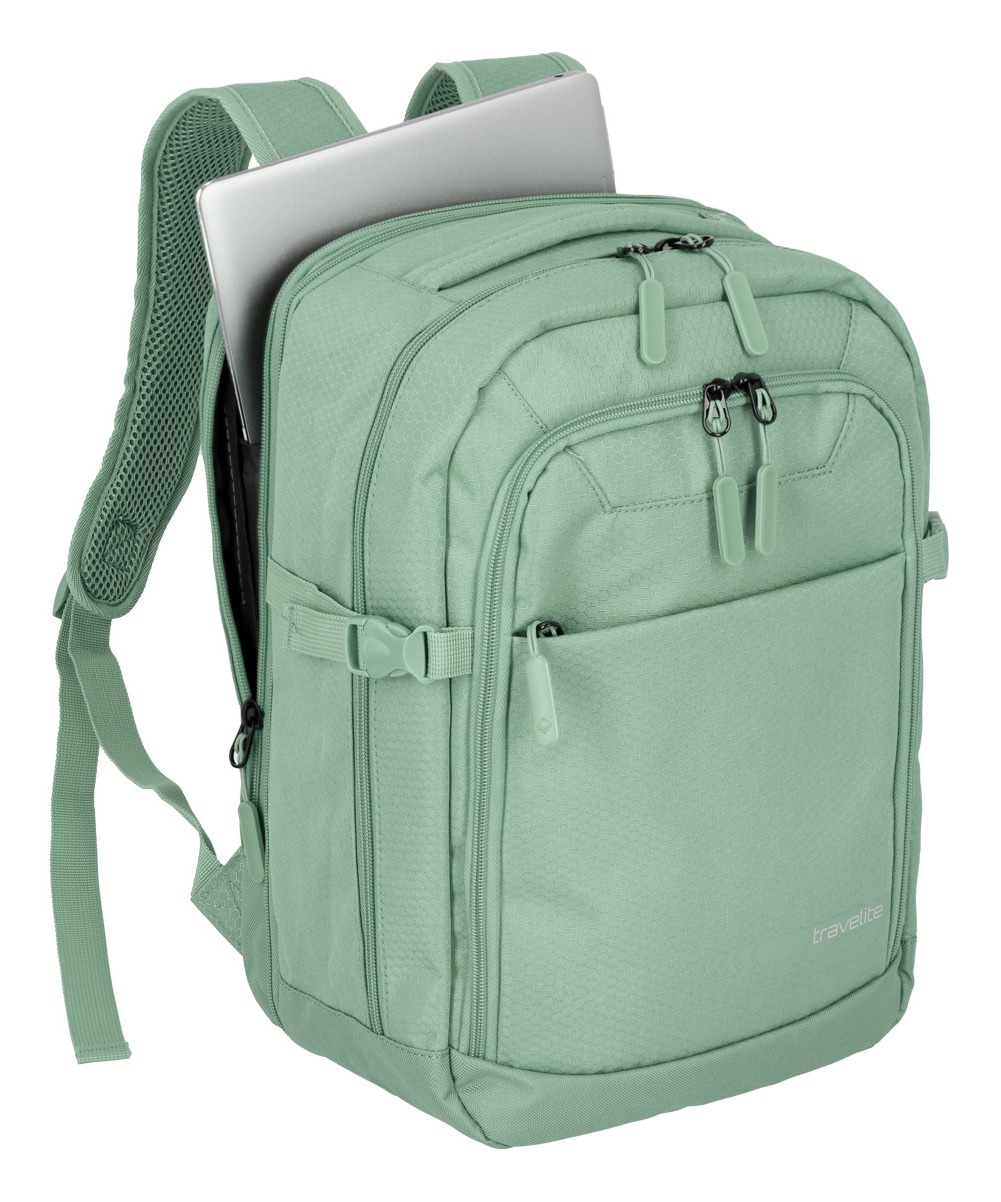 travelite Laptoprucksack »KICK OFF Cabin Rucksack«, Reiserucksack Freizeitrucksack Kabinengepäck Arbeitsrucksack