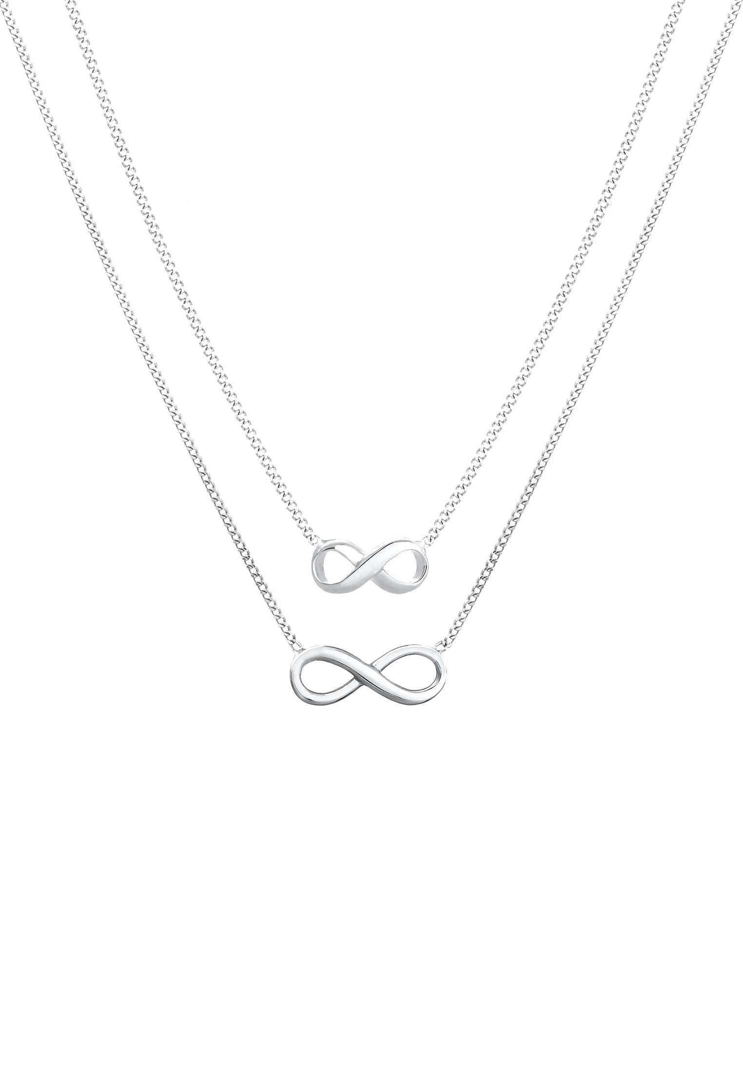 Elli Schmuckset »Infinity Unendlichkeit Symbol 2er Set 925 Silber«