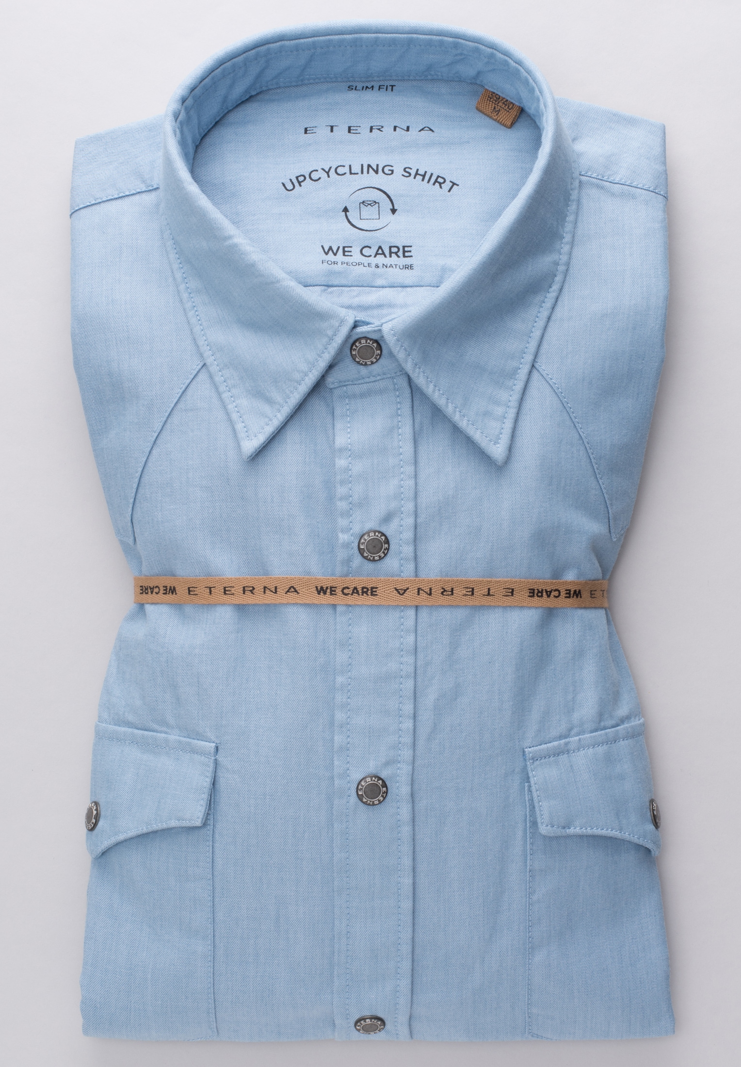 Eterna Langarmhemd »SLIM FIT« EASY IRON (bügelleicht)