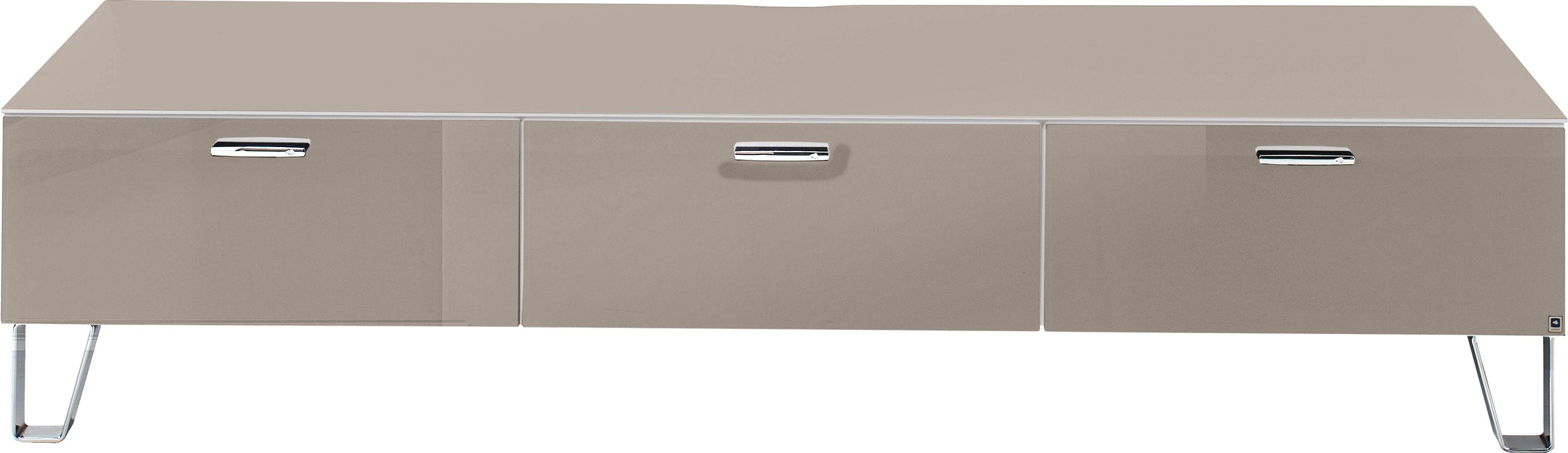 LEONARDO Lowboard »CUBE«, auf Designfüßen, mit 3 Schubladen, Breite 189 cm