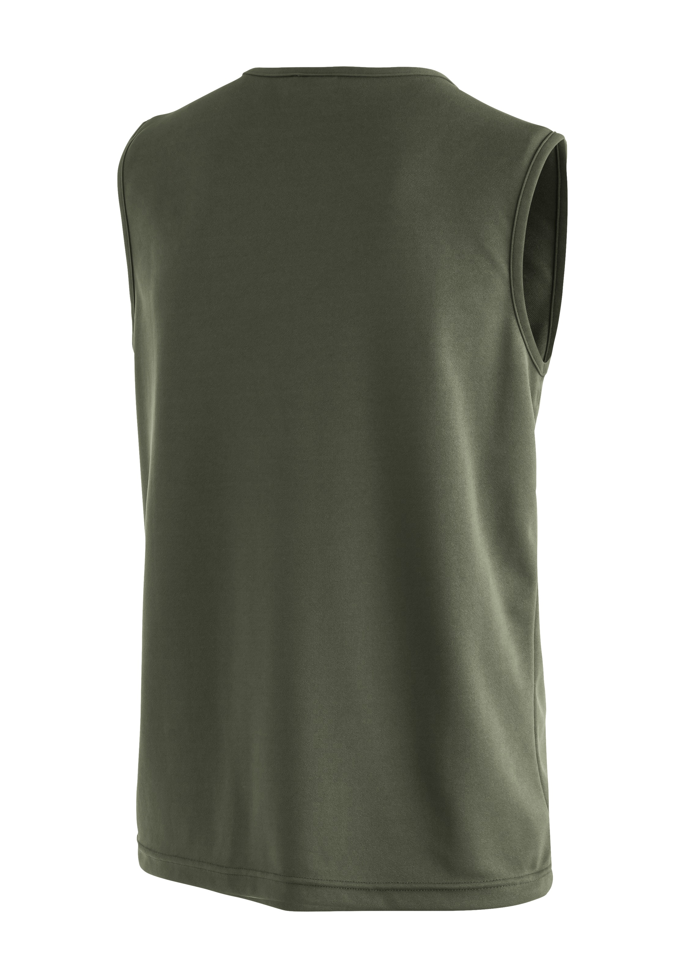 Funktionsshirt MAIER SPORTS "Peter", Herren, Gr. XL, grün (moosgrün), 100% Polyester, Rundhals, Shirts Funktionsshirt, Herren Tanktop, leichtes ärmelloses Shirt, Rundhals, Regular Fit 2