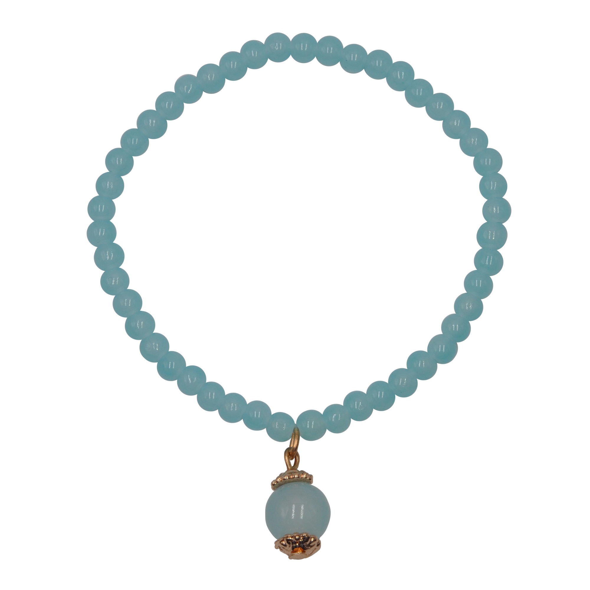 Steuer Armband »Metall vergoldet Glasstein türkis«