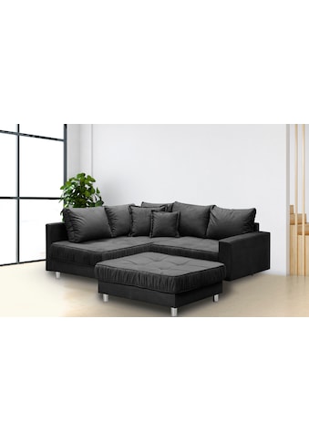 COLLECTION AB Ecksofa »Cannes« su Hocker ir Schlaffu...