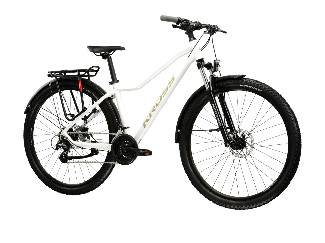 Kross Mountainbike »Lea 2.0 weiß 21 Gänge mit Beleuchtung« 21 Gang Shimano ALTUS M310 Schaltwerk Kettenschaltung
